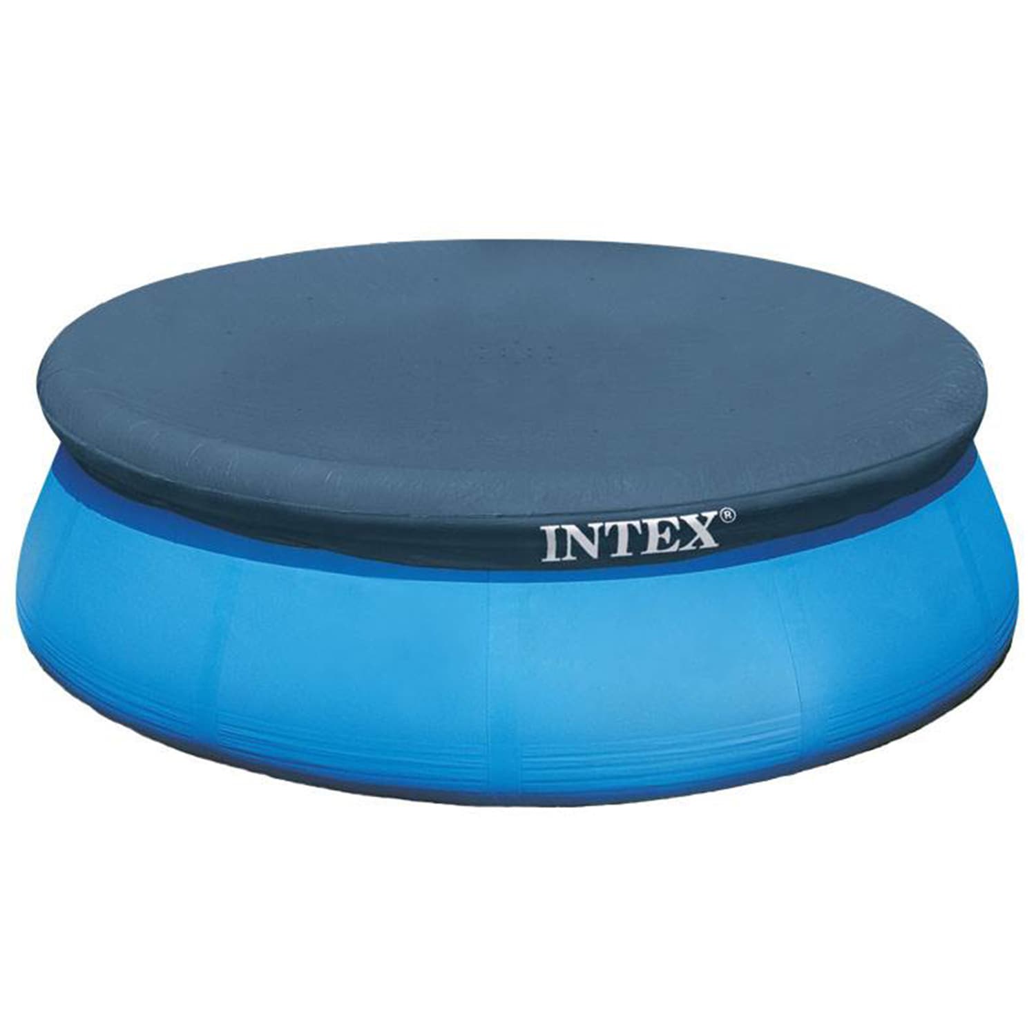 Intex 15-ft x 15-ft x 33-in Inflatable Top Ring Round Above-Ground Pool ...