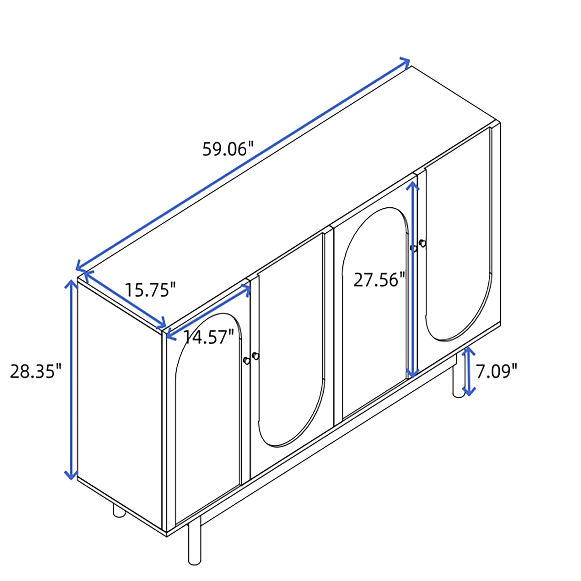 Clihome W50-ZO-LARBCRC531 Utility-Storage-Cabinets - View #5