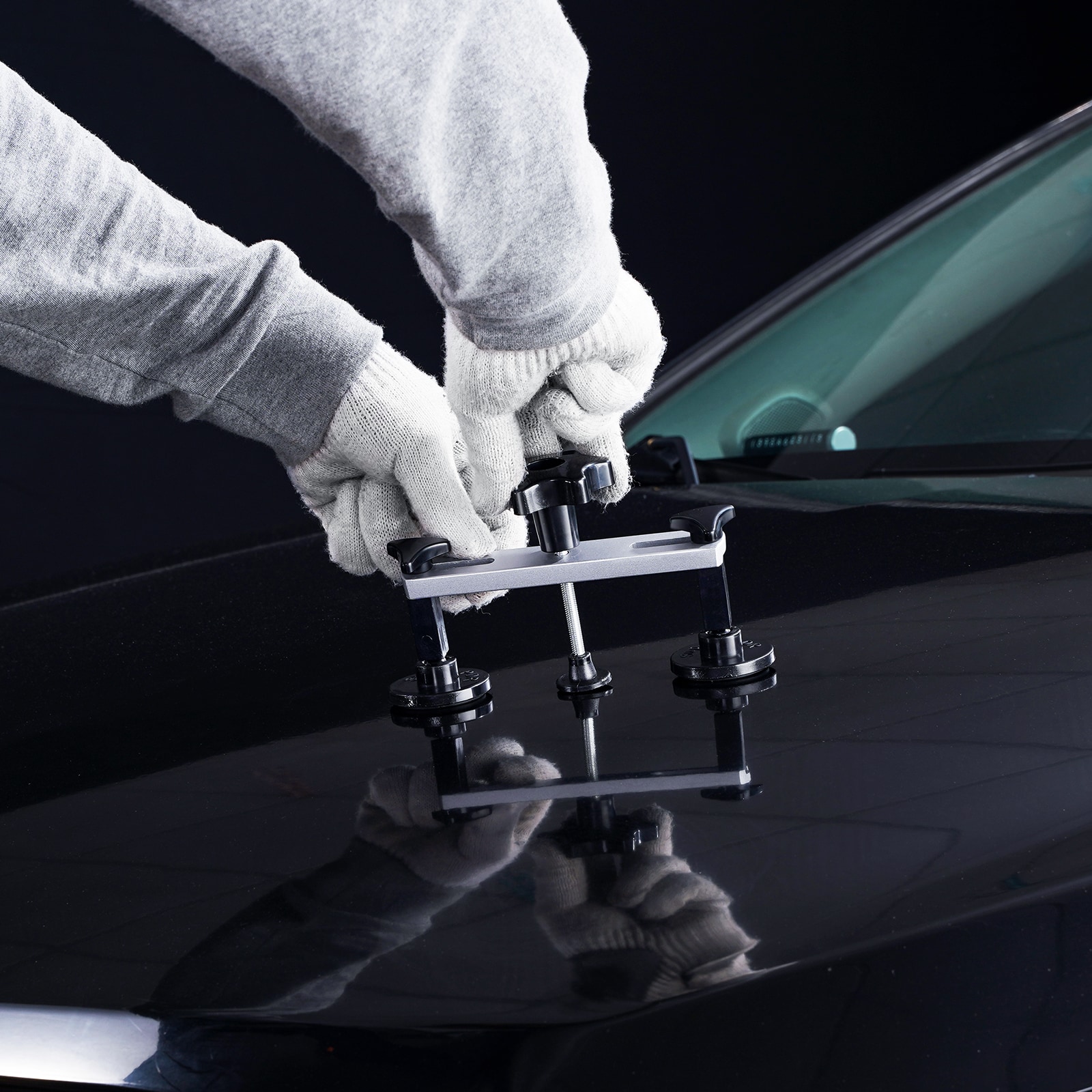 VEVOR Car Dent Removal Tool Paintless Dent Puller Repair Kit LED