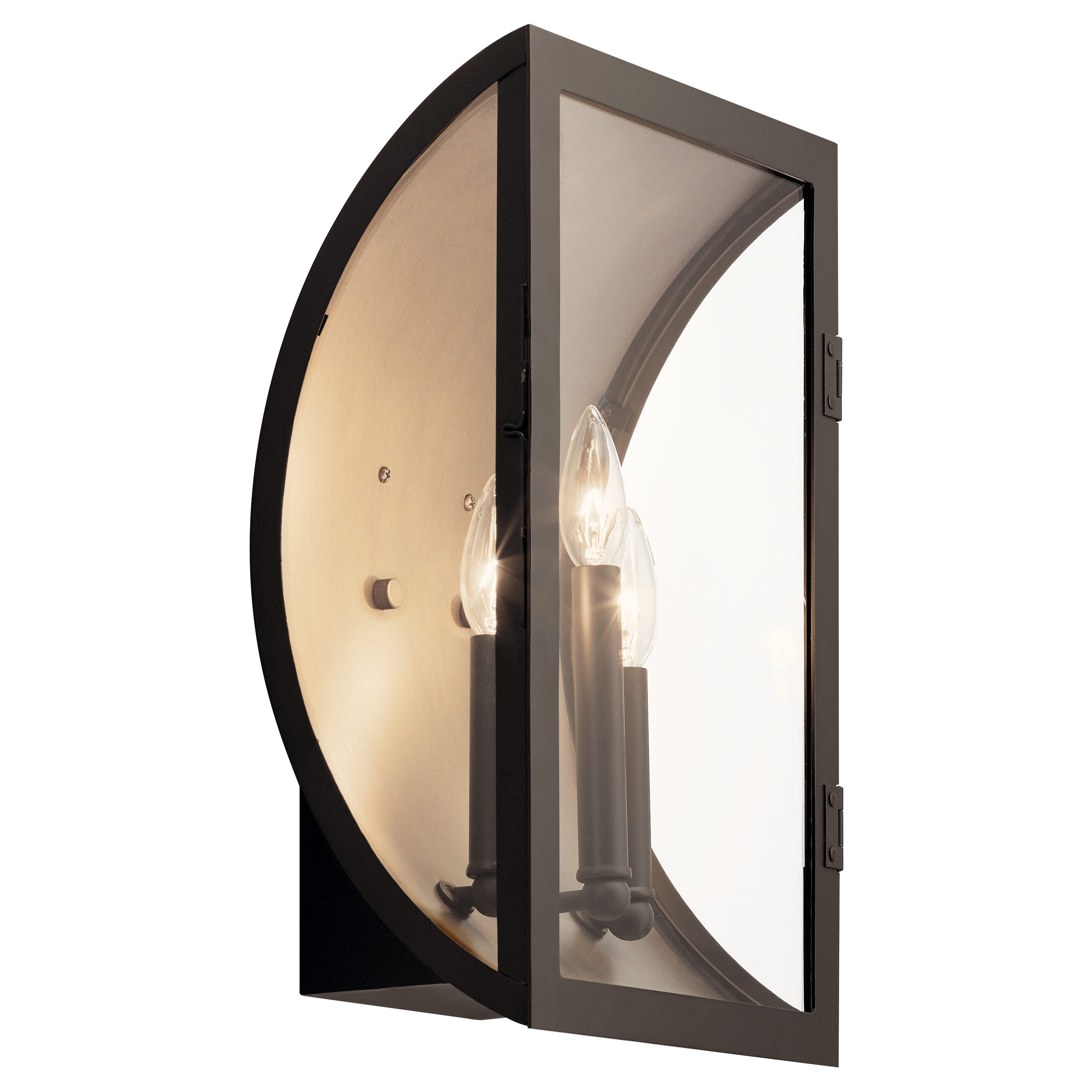 Kichler 49288OZ Narelle 3 -Light 17-in H Bronze Hardwired Outdoor Wall Light