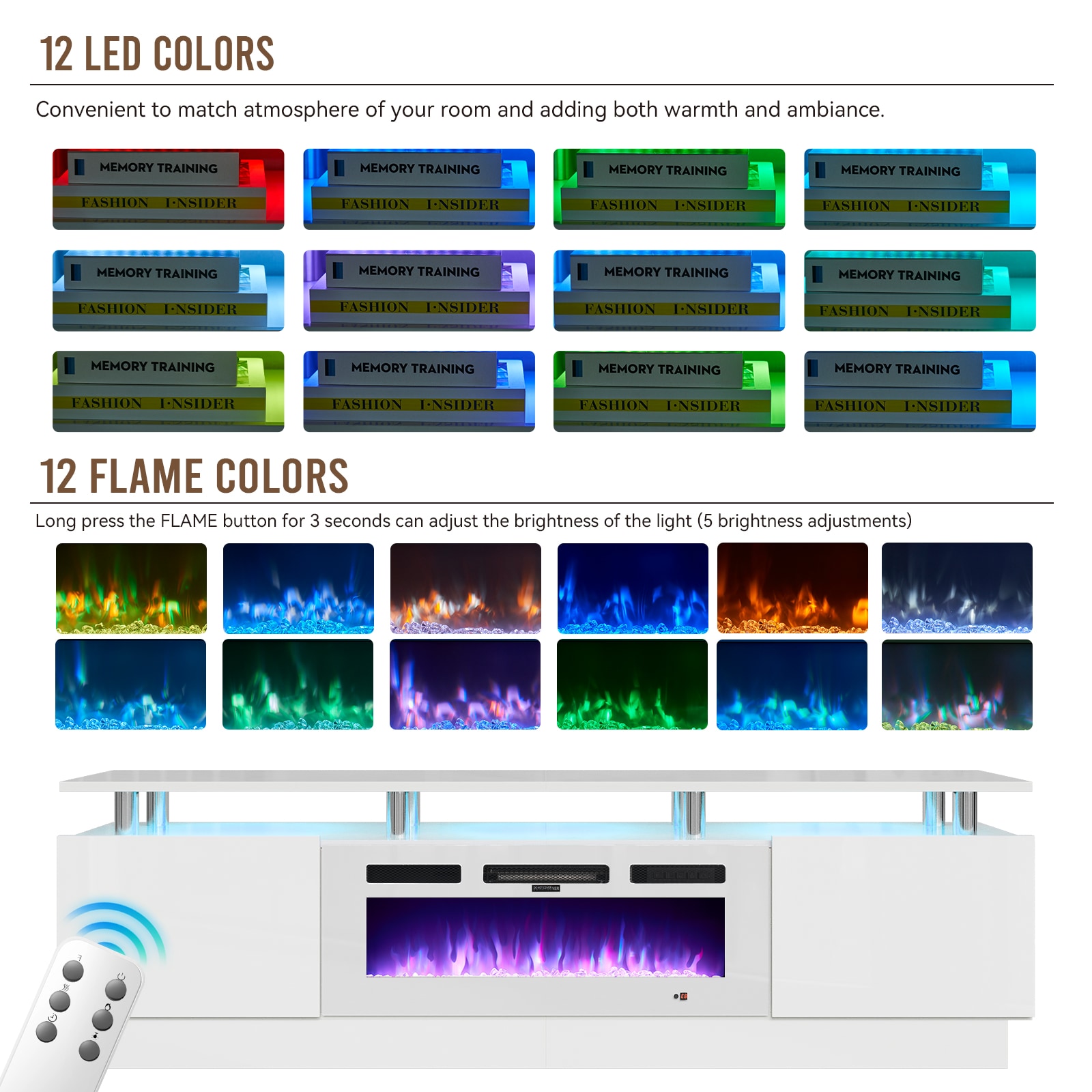 Bapipro TE28A14WW Electric-Fireplaces - View #2