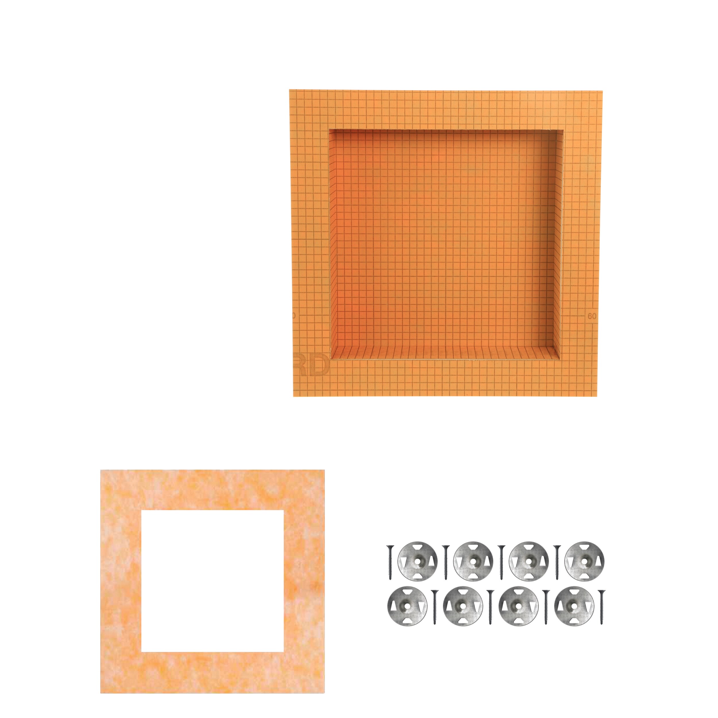 Schluter Systems Kerdi-Board-SN Shower Niche 12-in x 12-in w/Frame, Screws + Washers