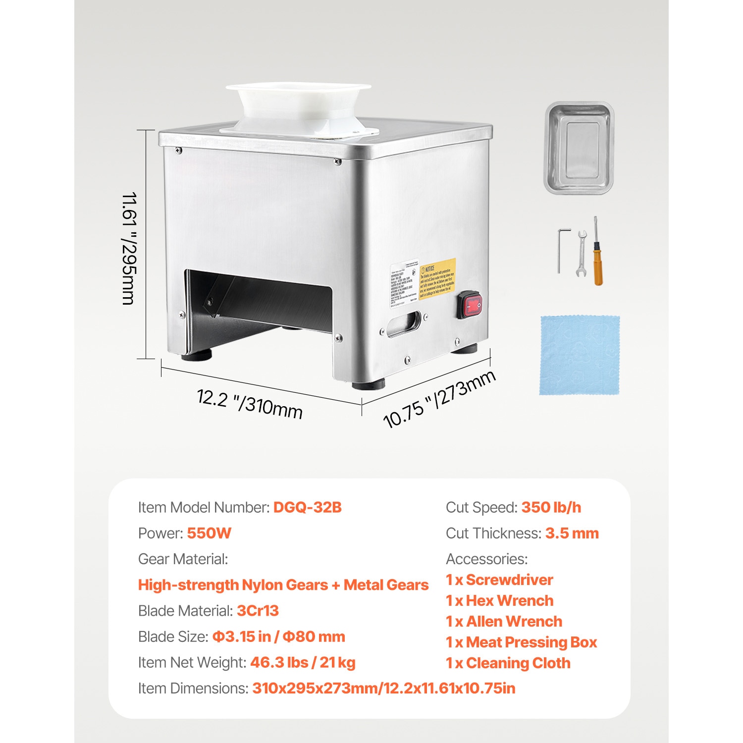 VEVOR SCTSBXGQPJYS06617V1 Food-Slicers - View #7