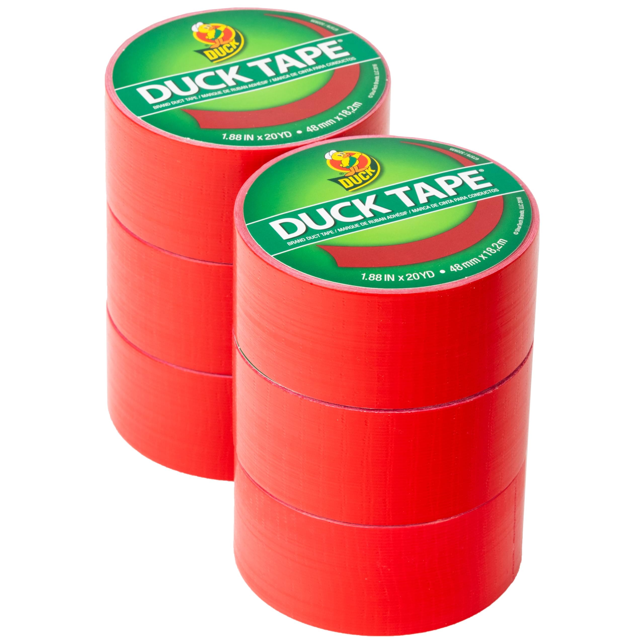 Duck  Brand Colored Duct Tape 6-Pack Red 1.88 in x 20 yd