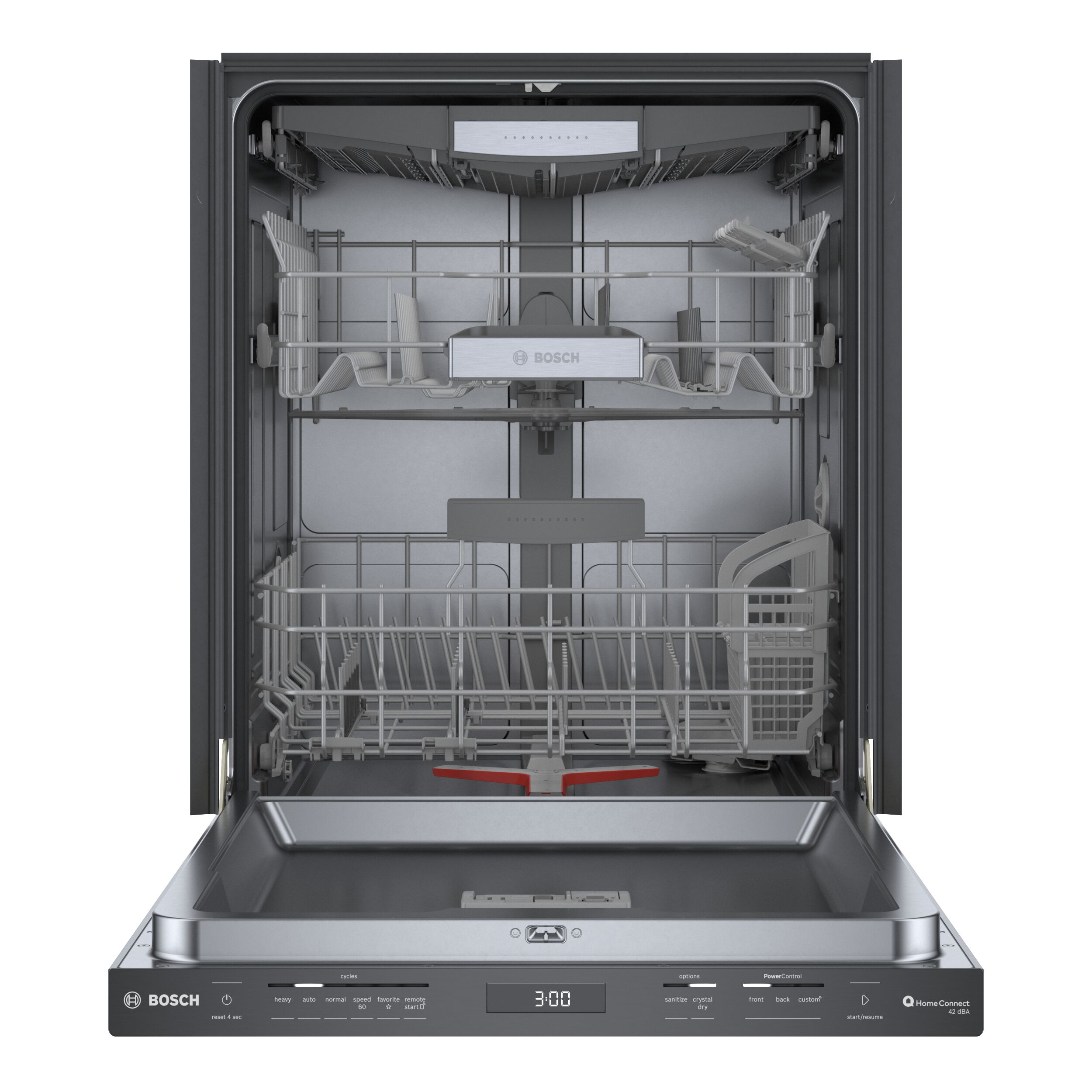 Bosch 800 Series Top Control 24-in Smart Built-In Dishwasher With 