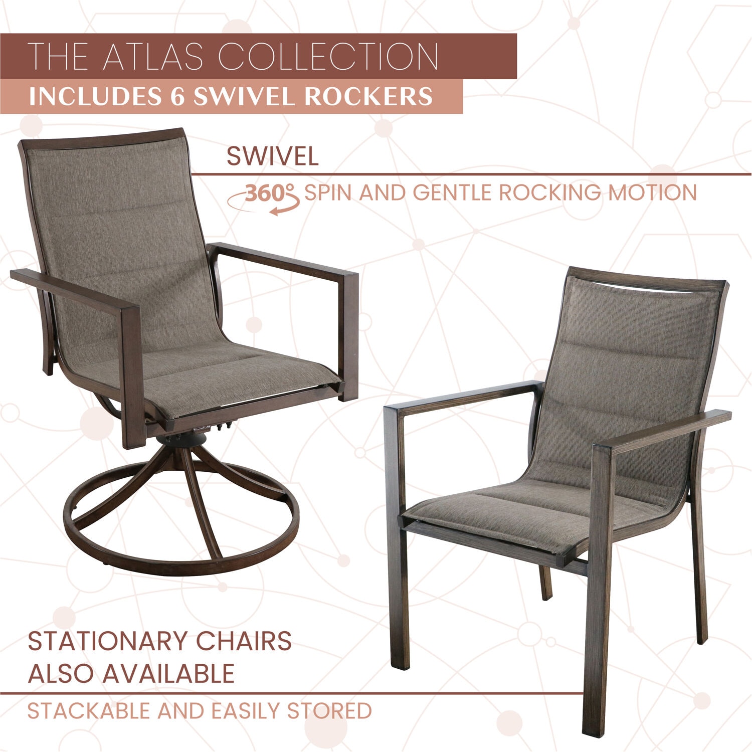 Mod Furniture ATLASDN7PCSW6-TAN Patio-Dining-Sets - View #5