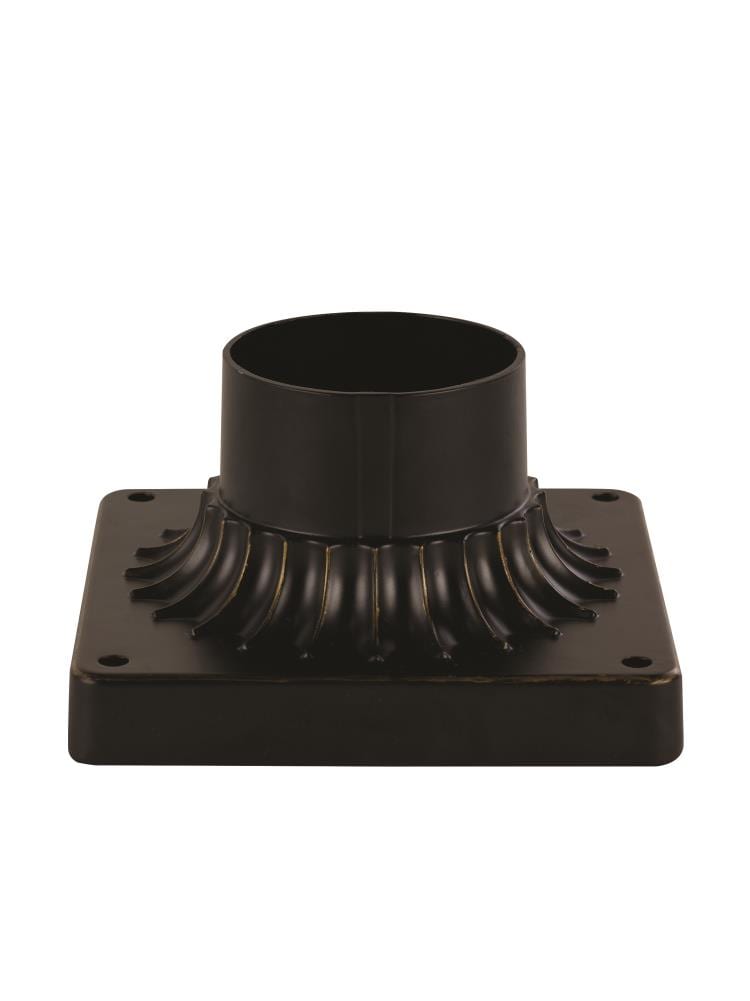 Lucid Lighting 100 ROB 3.25-in Rubbed oil bronze Traditional Outdoor Pier mount