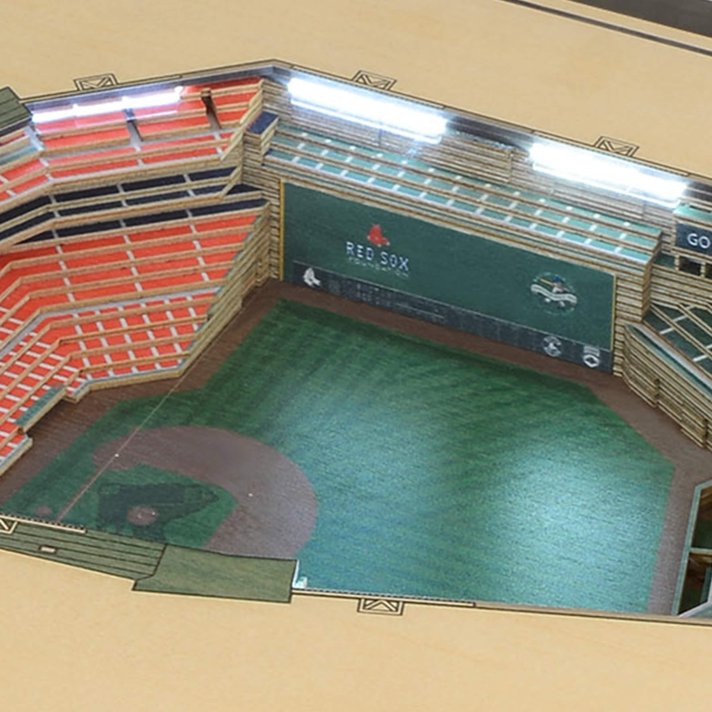 YouTheFan MLB Boston Red Sox Wooden 8 in. x 32 in. 3D Stadium