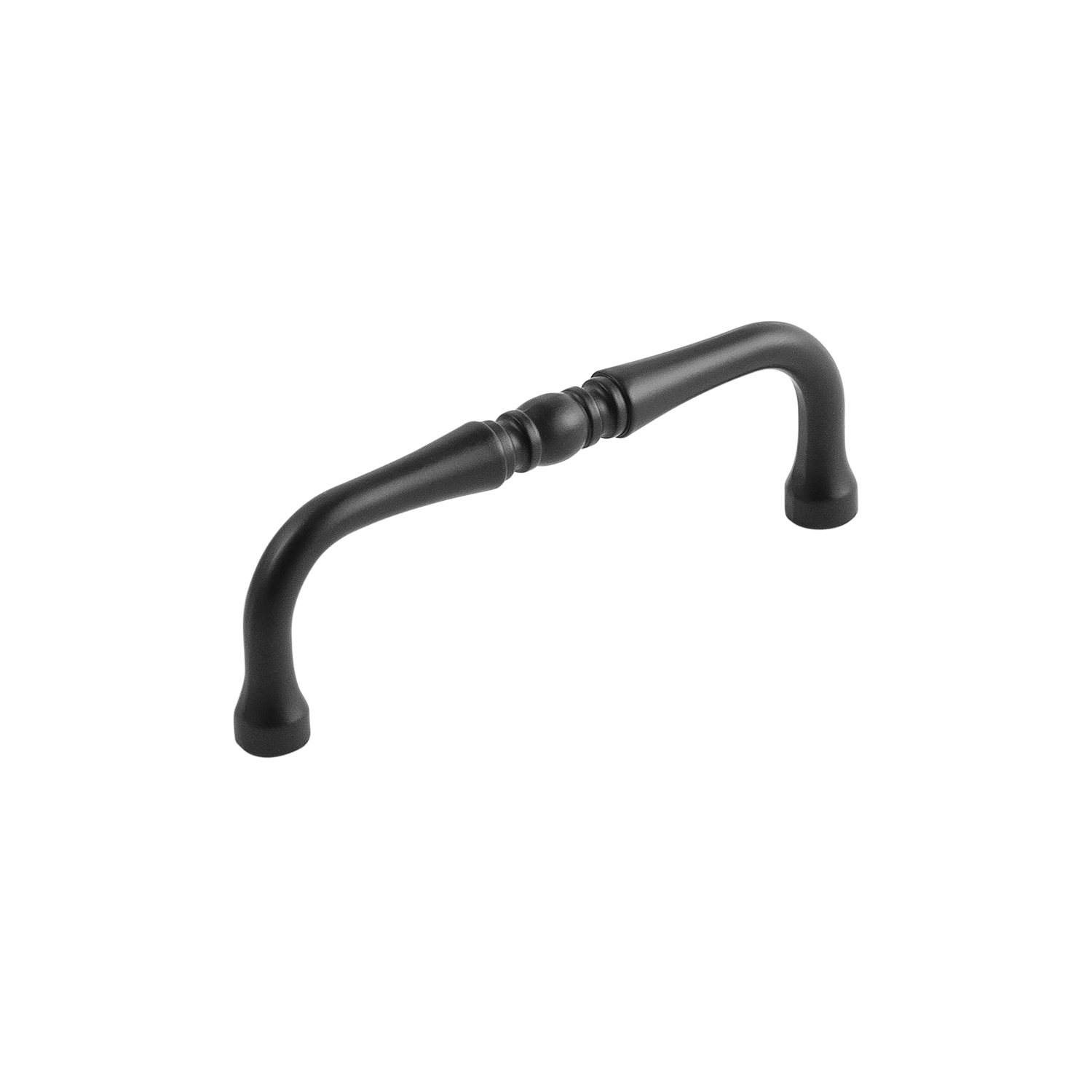 Hickory Hardware P3059-MB Williamsburg 3-1/2-in , 89mm Center to Center Matte Black Rectangular Handle