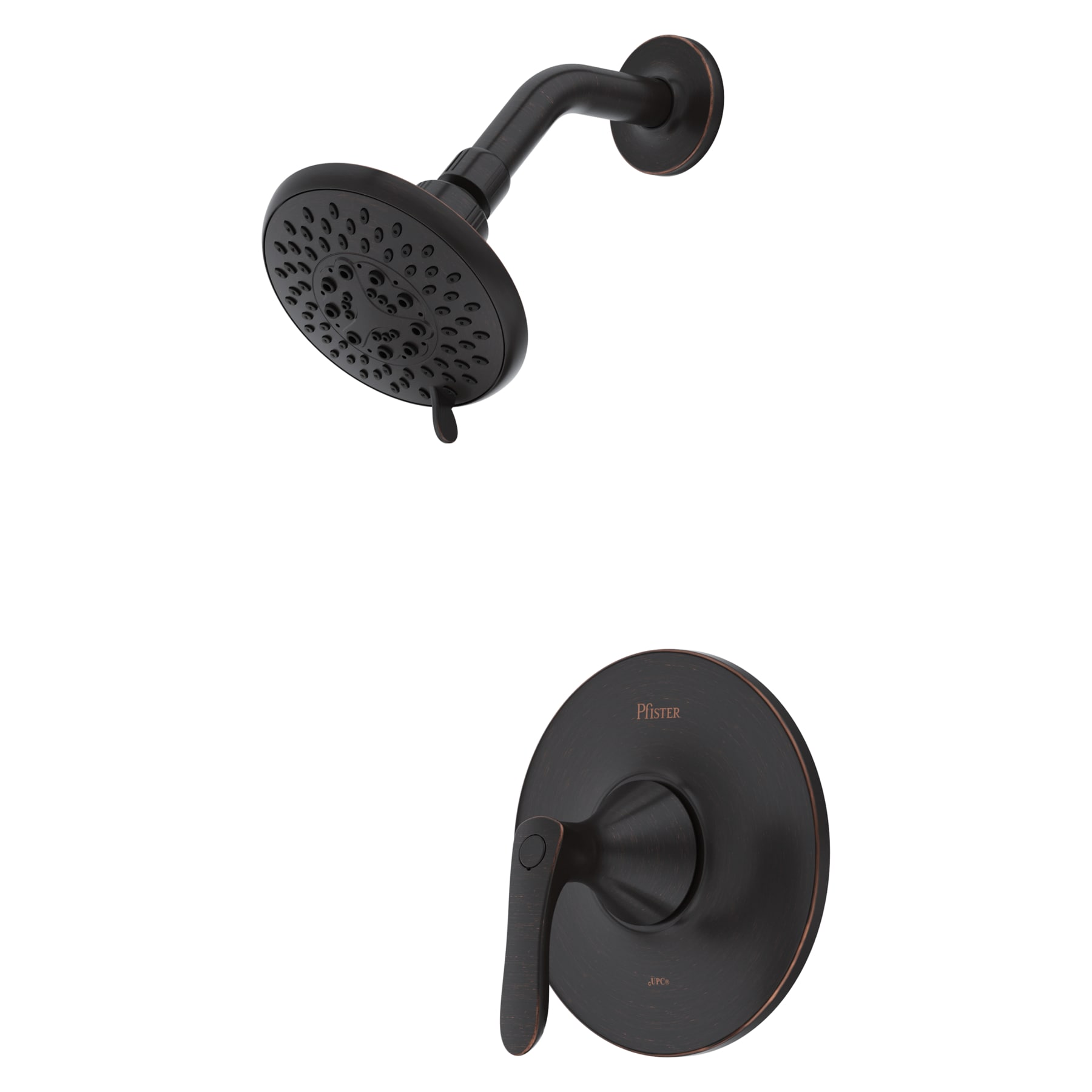 Pfister LG89-7WRY Weller Tuscan bronze 1-handle Single function 3.219-Inches Round Shower Faucet