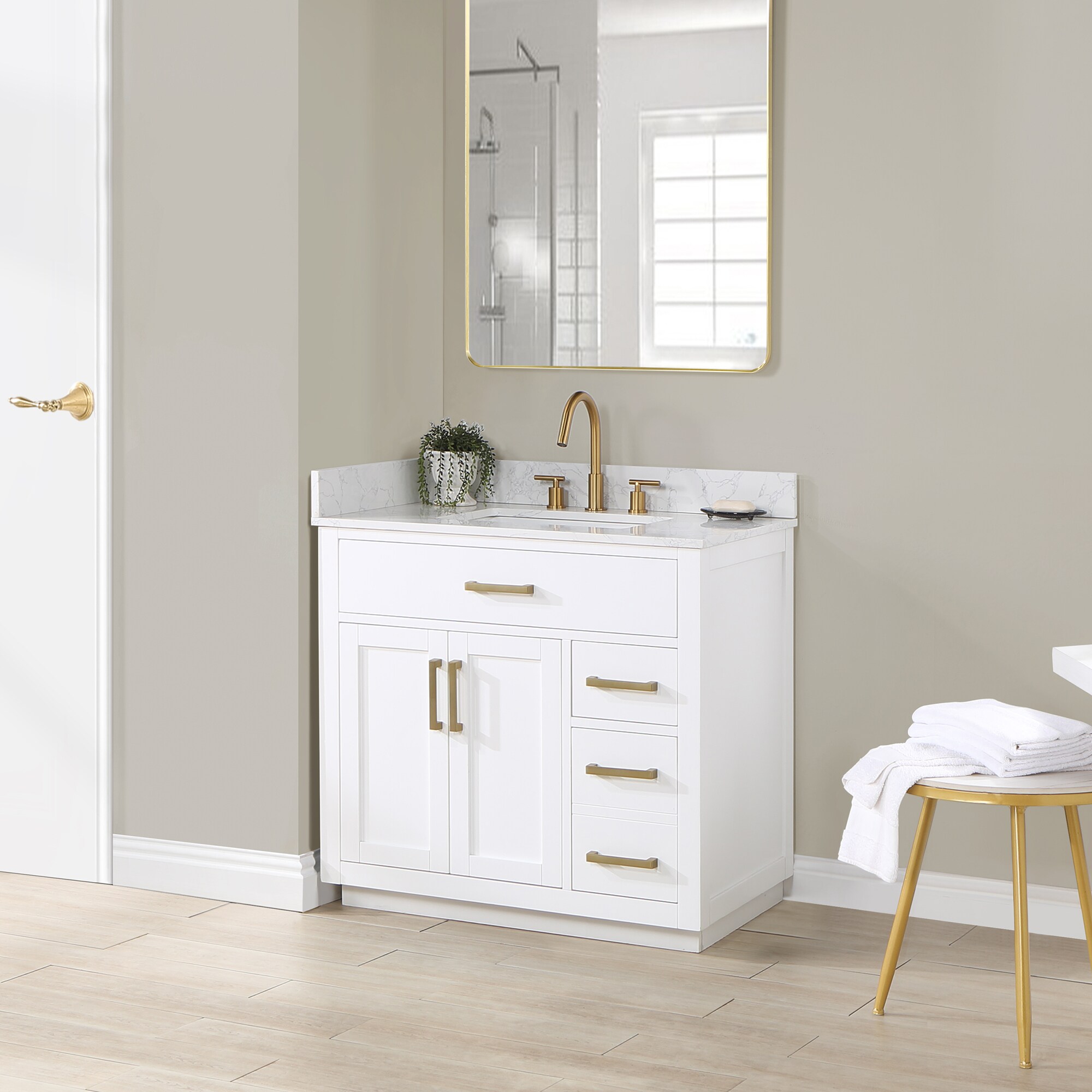 Altair 557036-WH-GW-NM Bath-Vanity-Combo - View #2