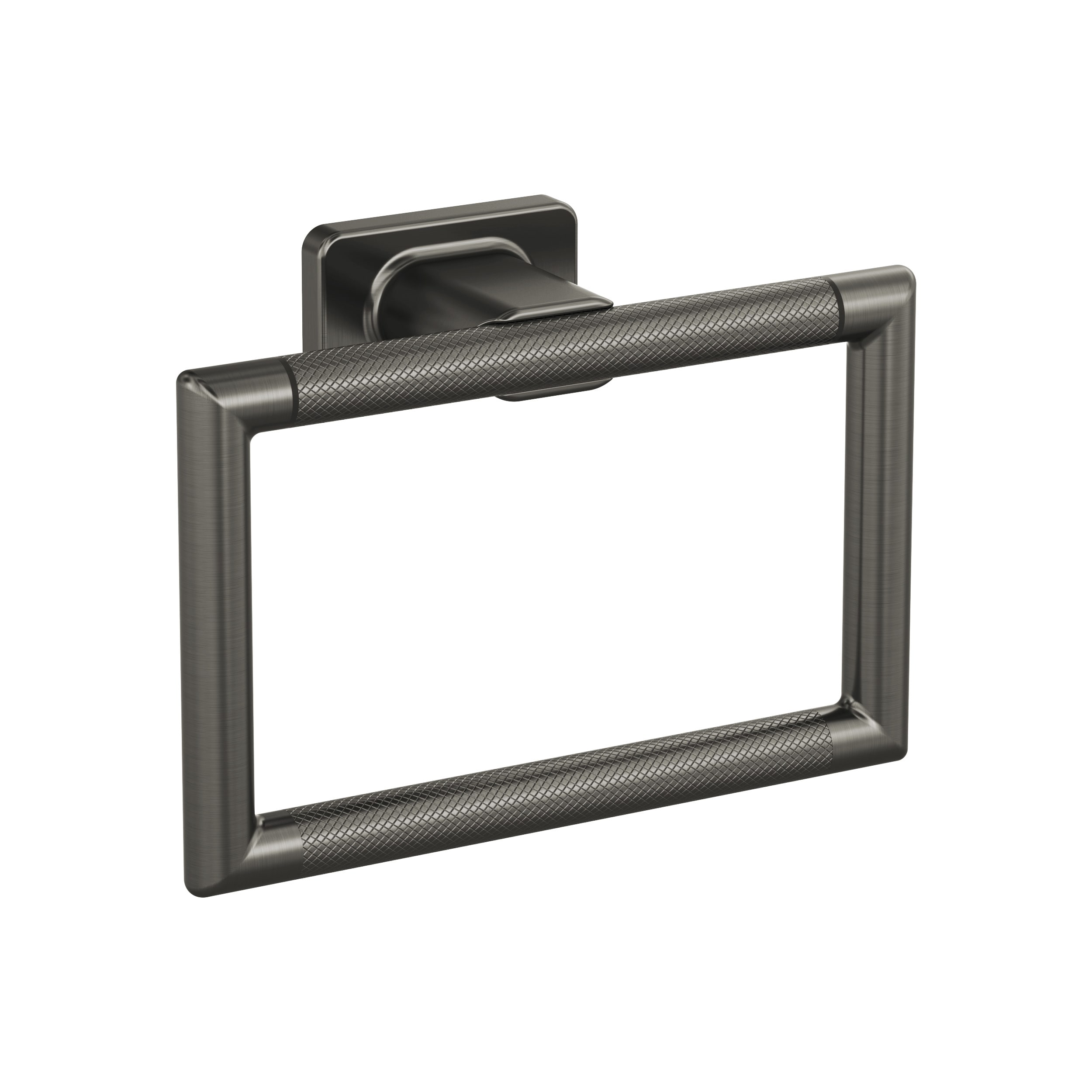 Amerock BH26612GM Bronx Gunmetal Wall mount Single Towel Ring