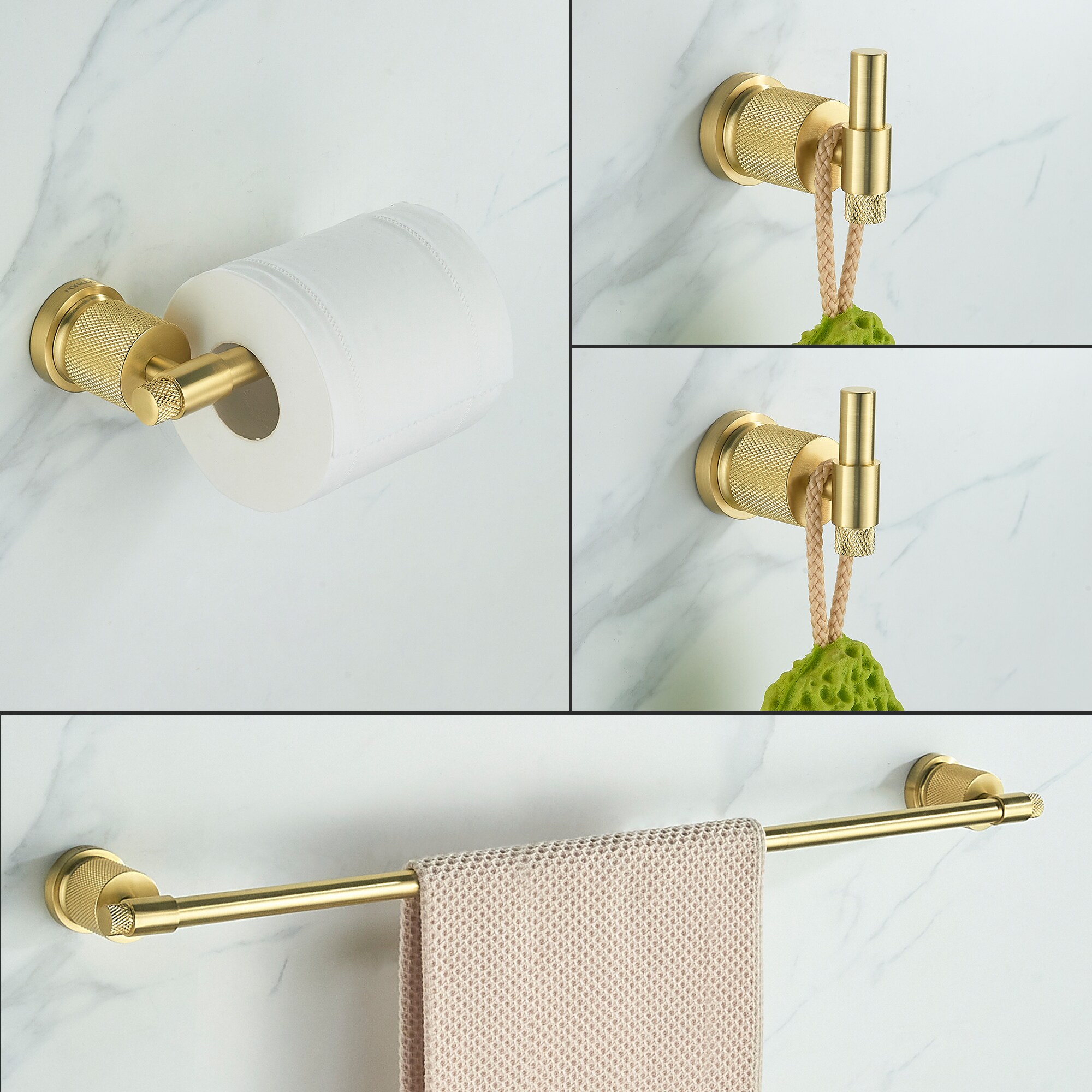 FORIOUS LL19011G4C Decorative-Bath-Hardware-Kits - View #2