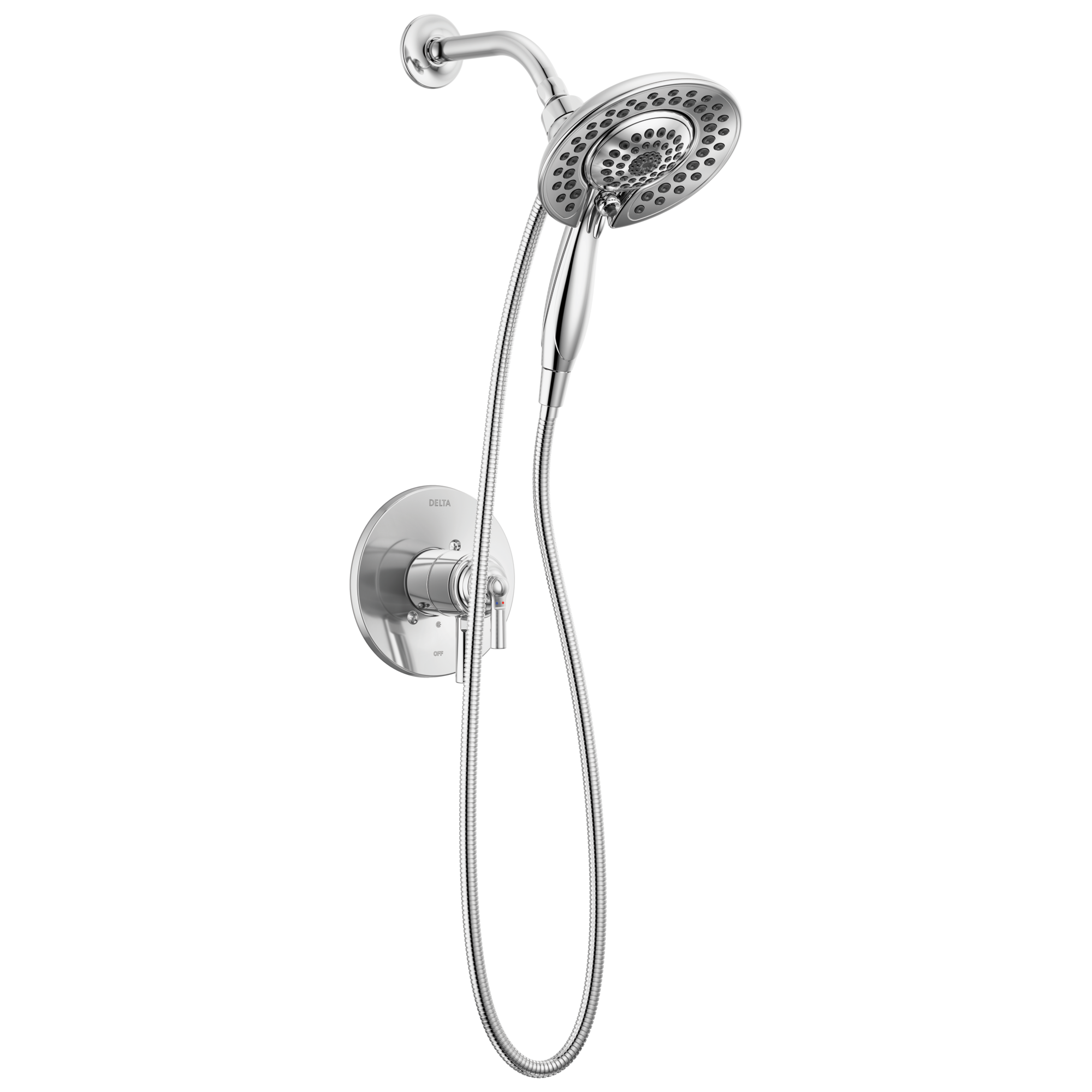 Delta T17235-I Saylor Chrome 2-handle Multi-function 6.81-Inches Round Shower Faucet