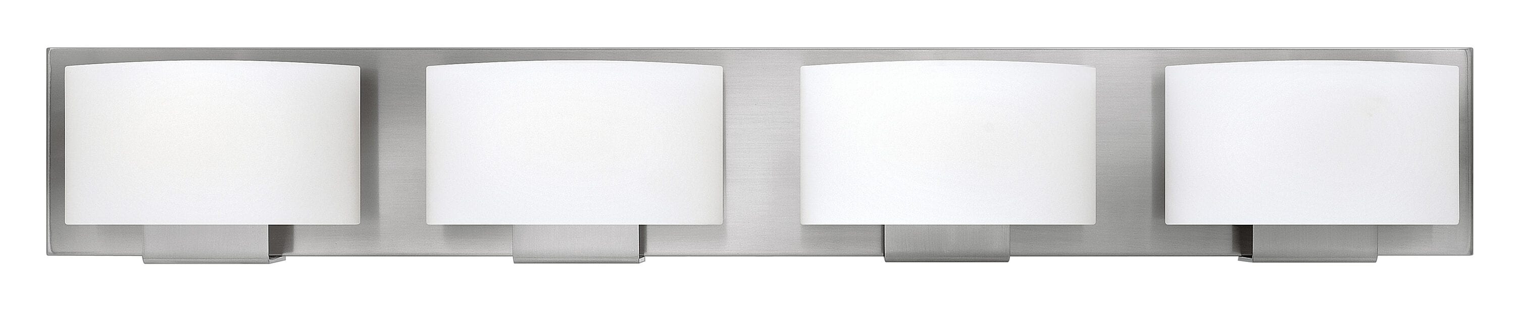 Hinkley 53554BN Mila 32.25-in 4 -Light Brushed Nickel Modern/contemporary Vanity light bar