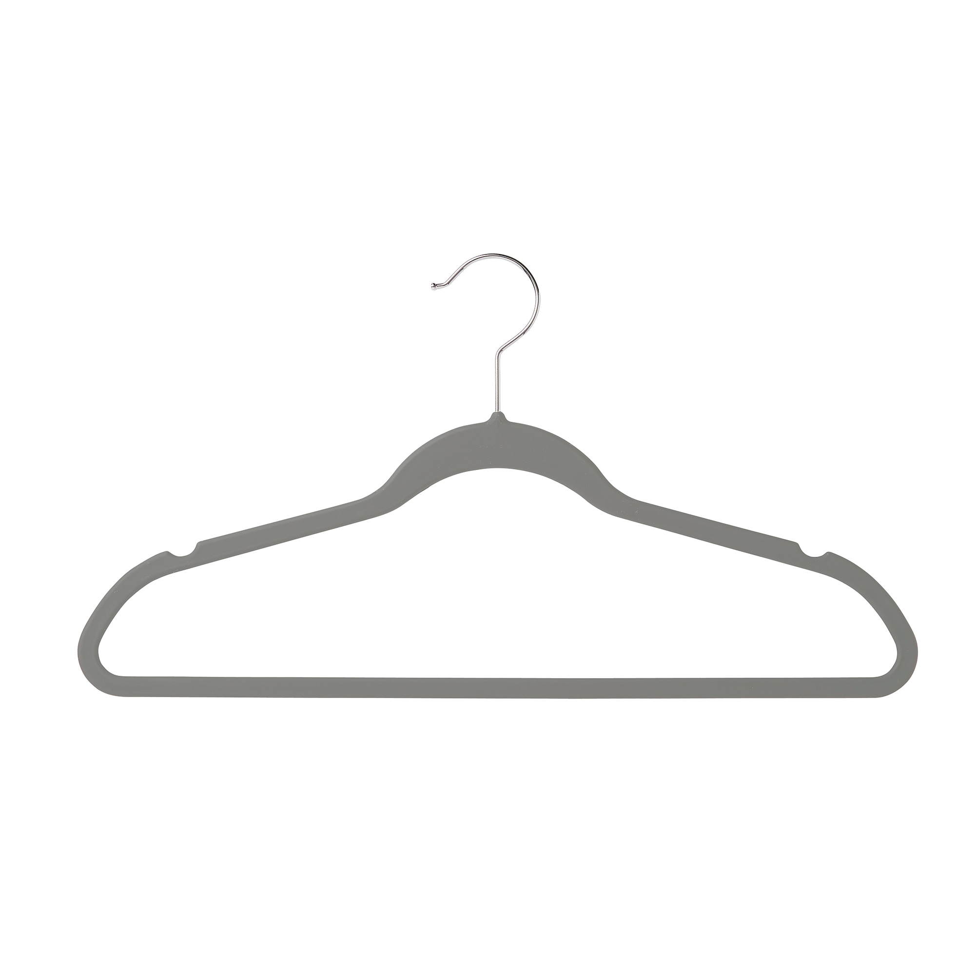 neatfreak! 10-Pack Plastic Non-slip Grip Clothing Hanger (Gray) in the  Hangers department at