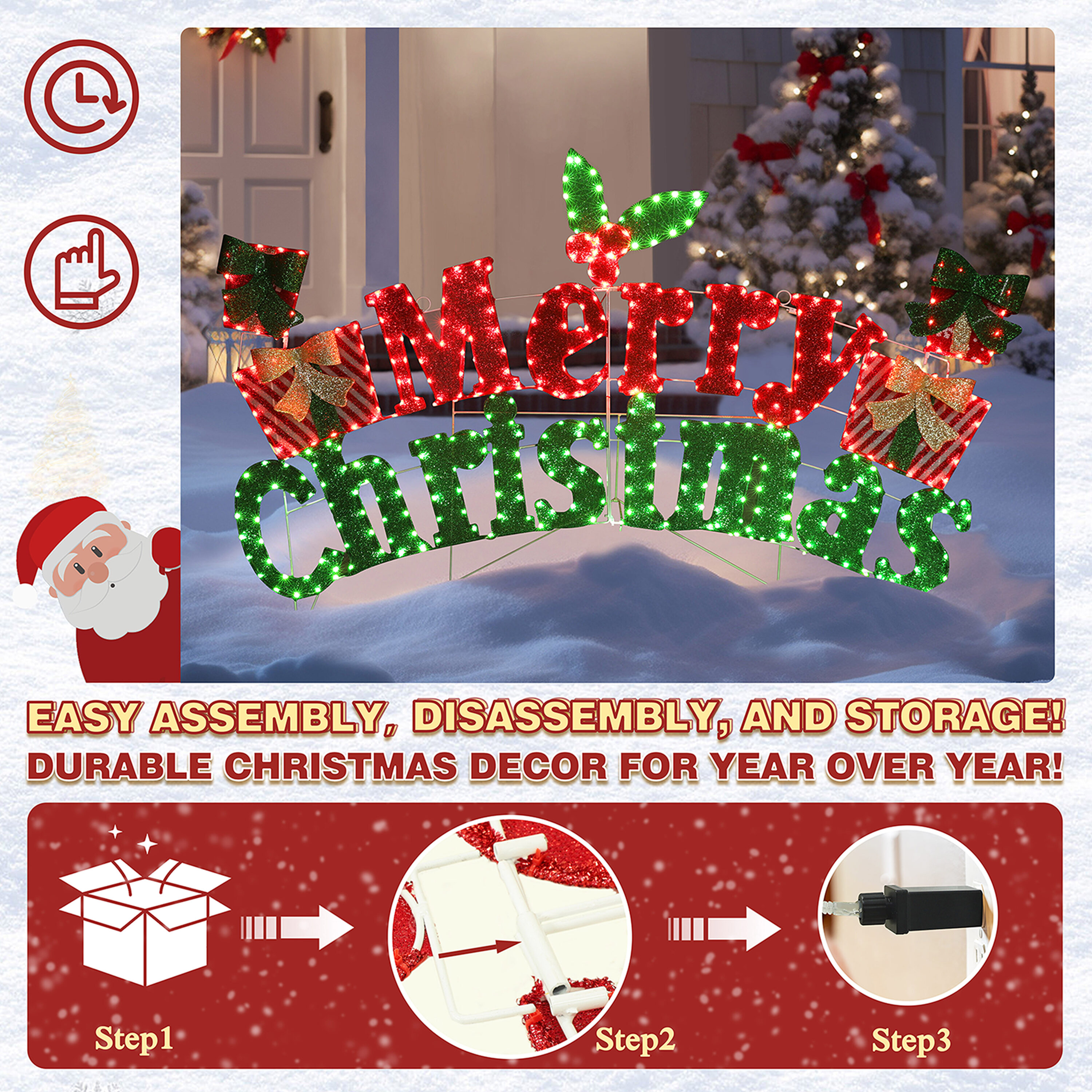 VEIKOUS PG0403-19-1 Outdoor-Christmas-Decor - View #5