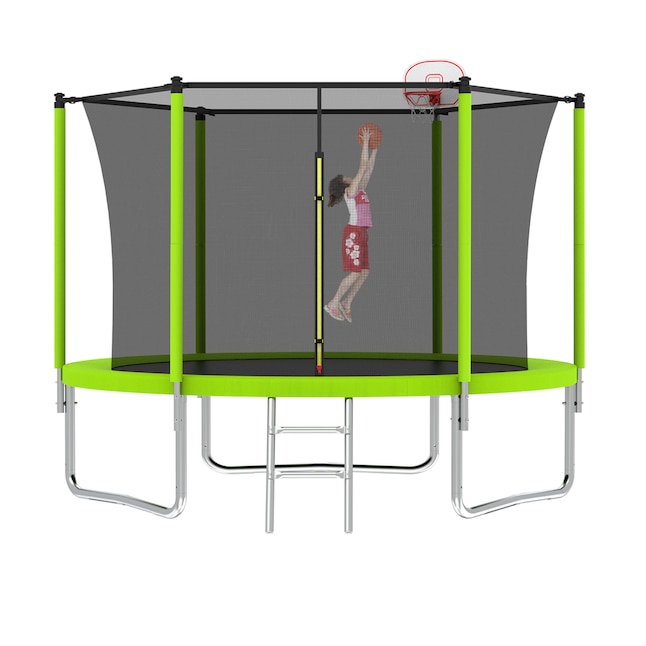 Damerin TRAA26 Trampolines 8-ft Round Kids in Green