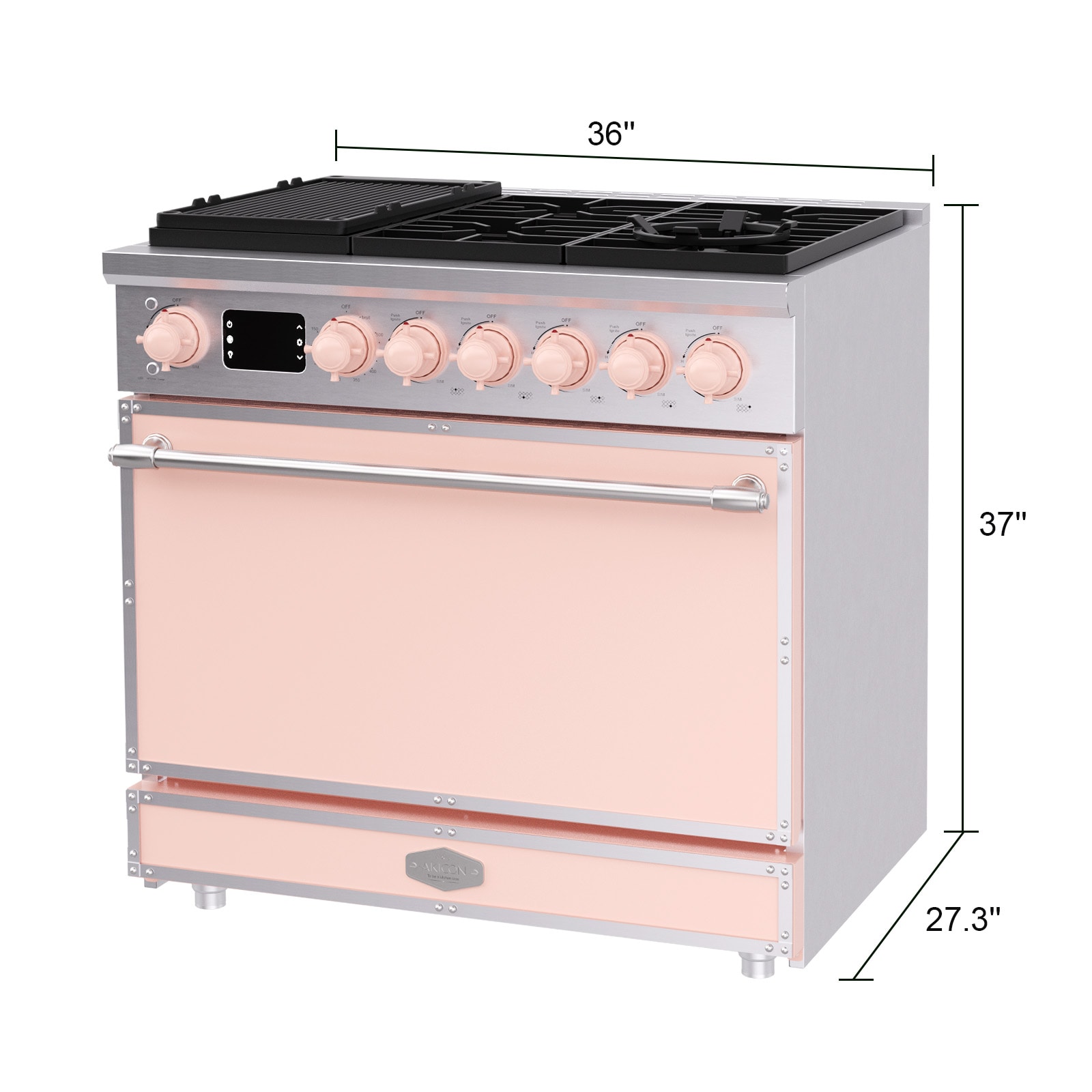 Akicon AK-G36N05A-LPSLPSB3 Freestanding-Gas-Ranges - View #2