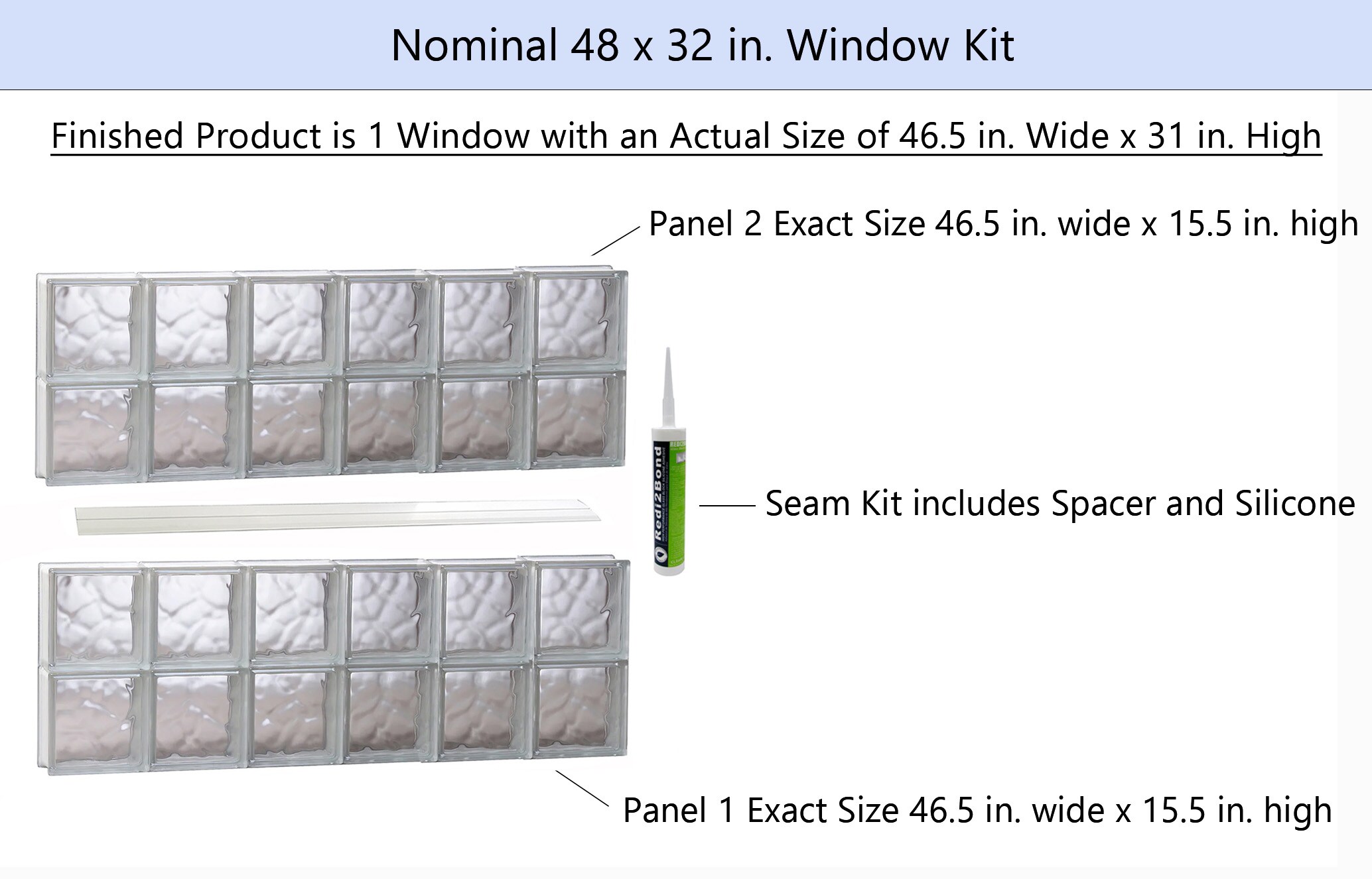 REDI2SET S4832DC Glass-Block-Windows - View #2