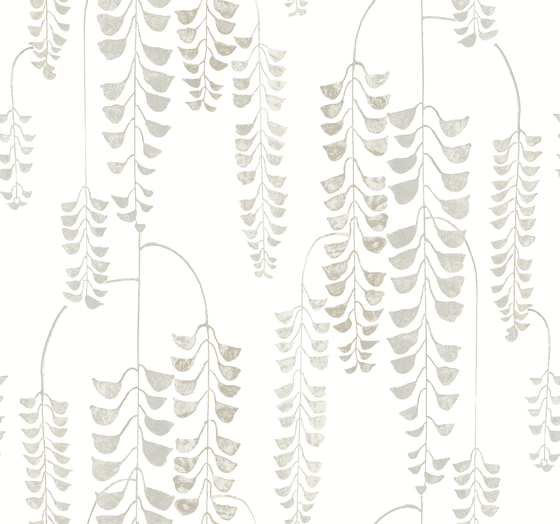 York Wallcoverings BW3942 Black and White Resource Library 60.8-Sq. Feet White Non-woven Ivy/Vines Prepasted Water Activated Paste Wallpaper