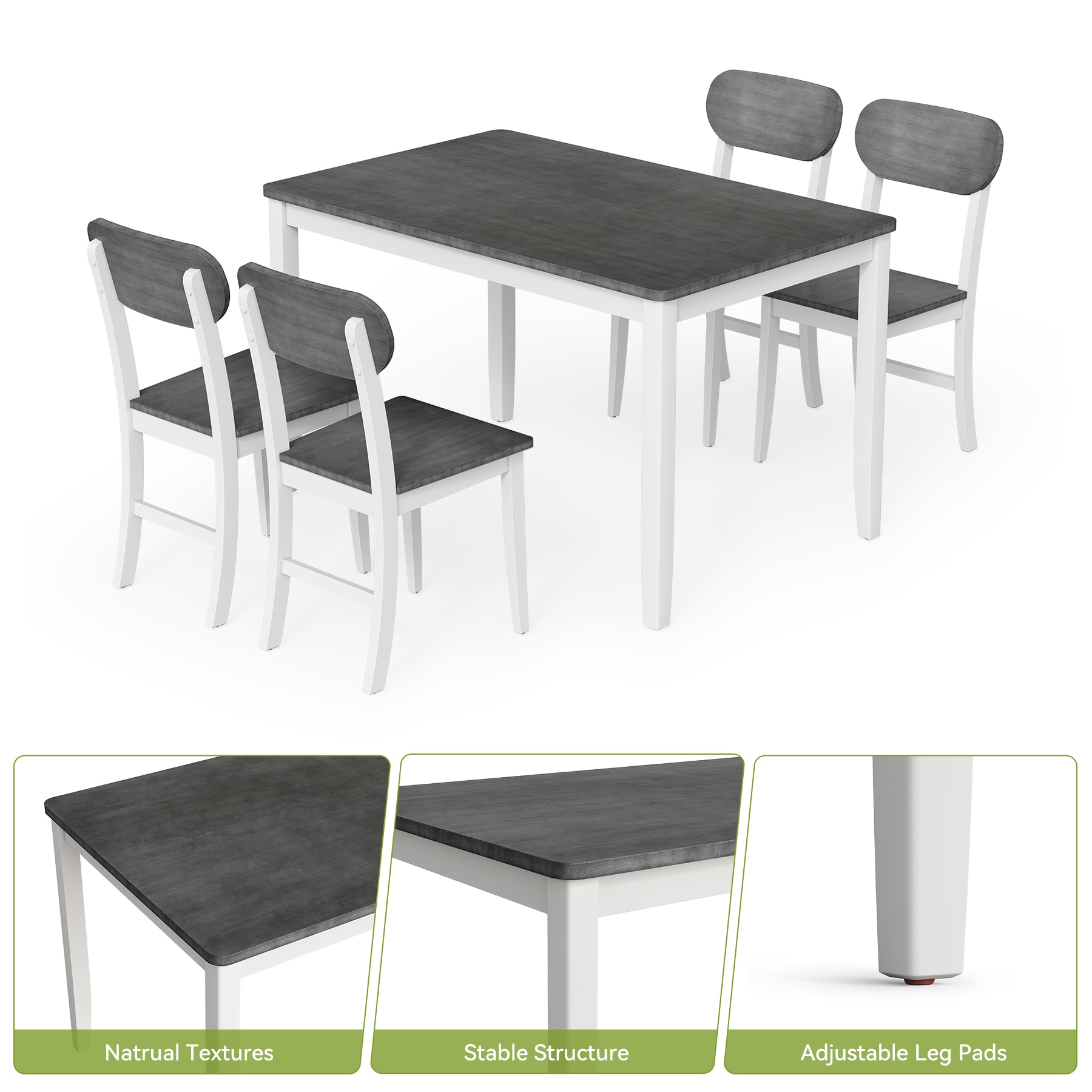 Tribesigns LWFD-ZF00018-YN Dining-Tables - View #6