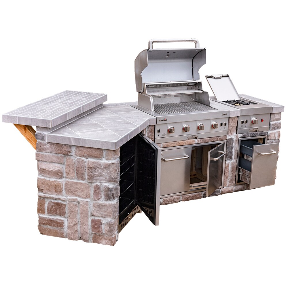 Char Broil Medallion Stainless Steel 4 Burner Built In Grill at