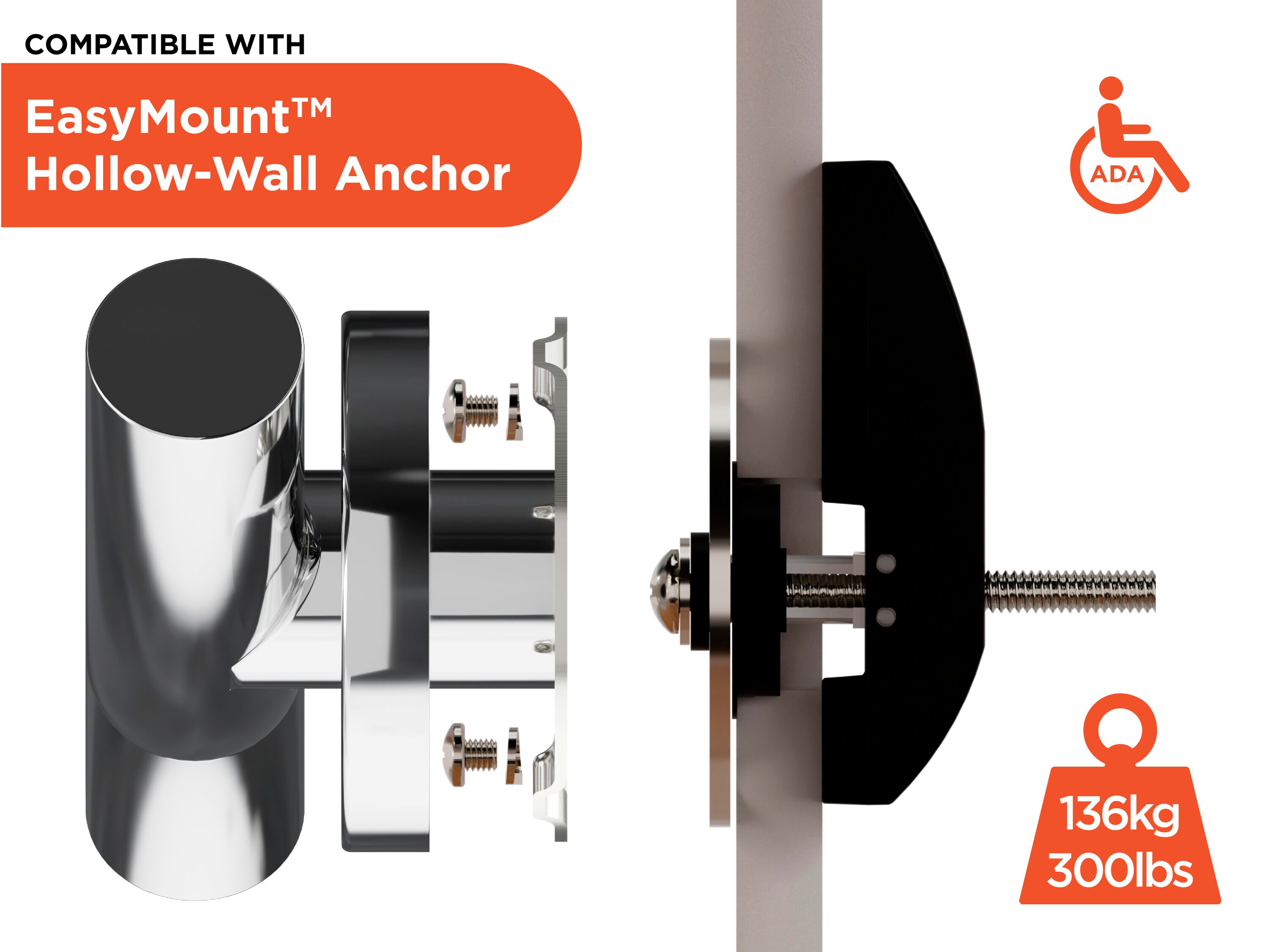 HealthCraft WGB-18-LR-CP Grab-Bars - View #6