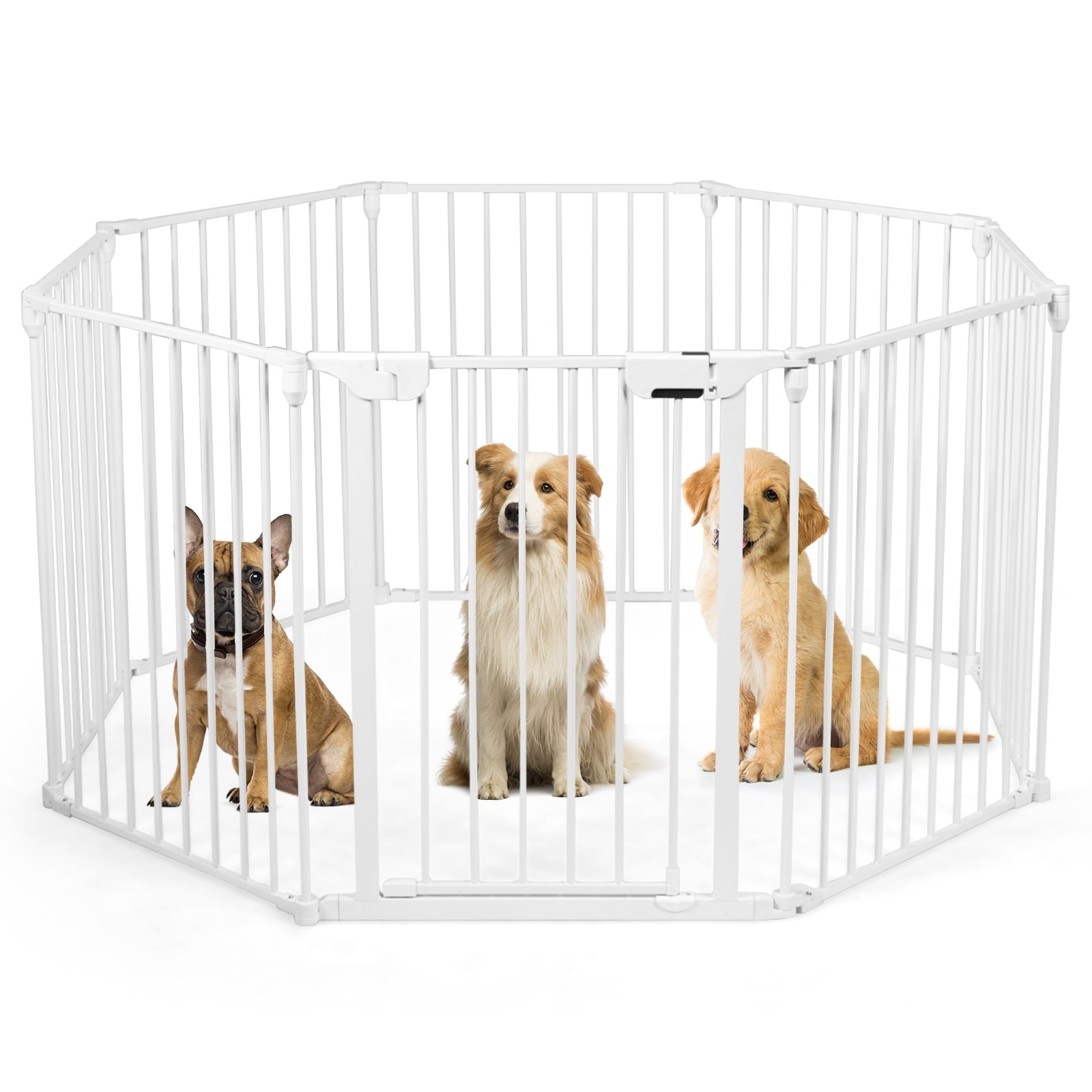 LIVIZA PTG7403WH 29-Inches x 26-Inches White Steel Indoor/Outdoor Playpen
