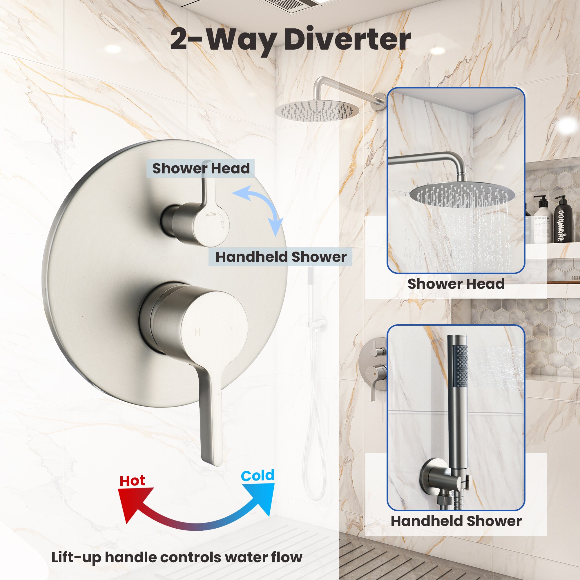 CASAINC OY-98A1203-CP Showerhead-Bar-Panels - View #8