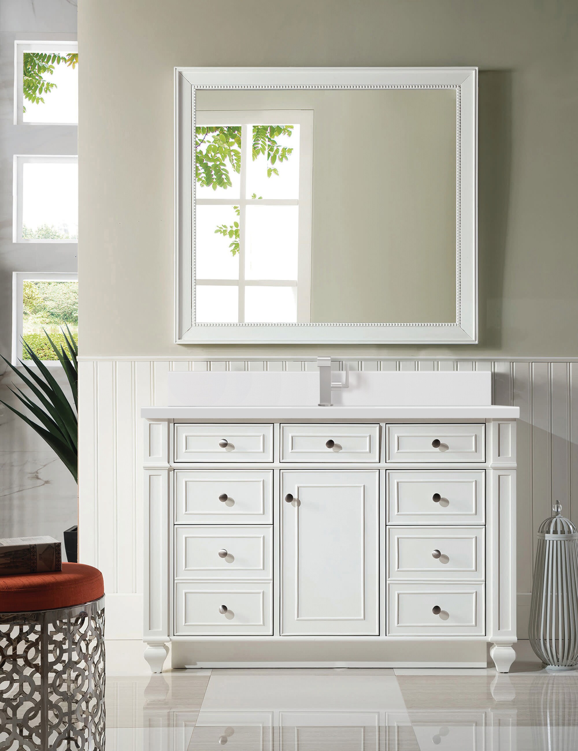 James Martin Vanities 157-V48-BW-1WZ Bath-Vanity-Combo - View #2