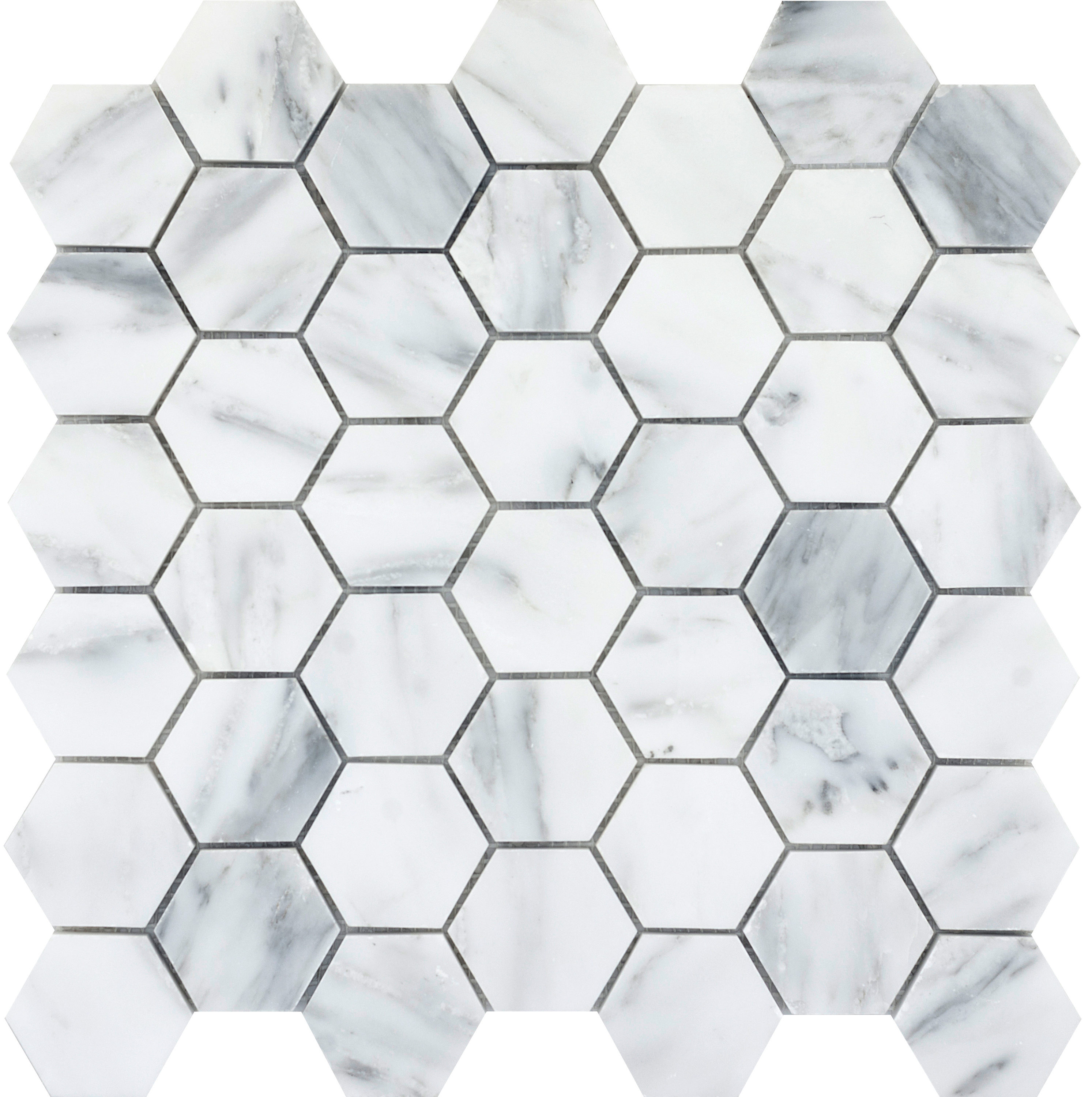 Emser WINTER FROST Winter Frost Natural Stone Marble Border Tile (12-in x 12-in)