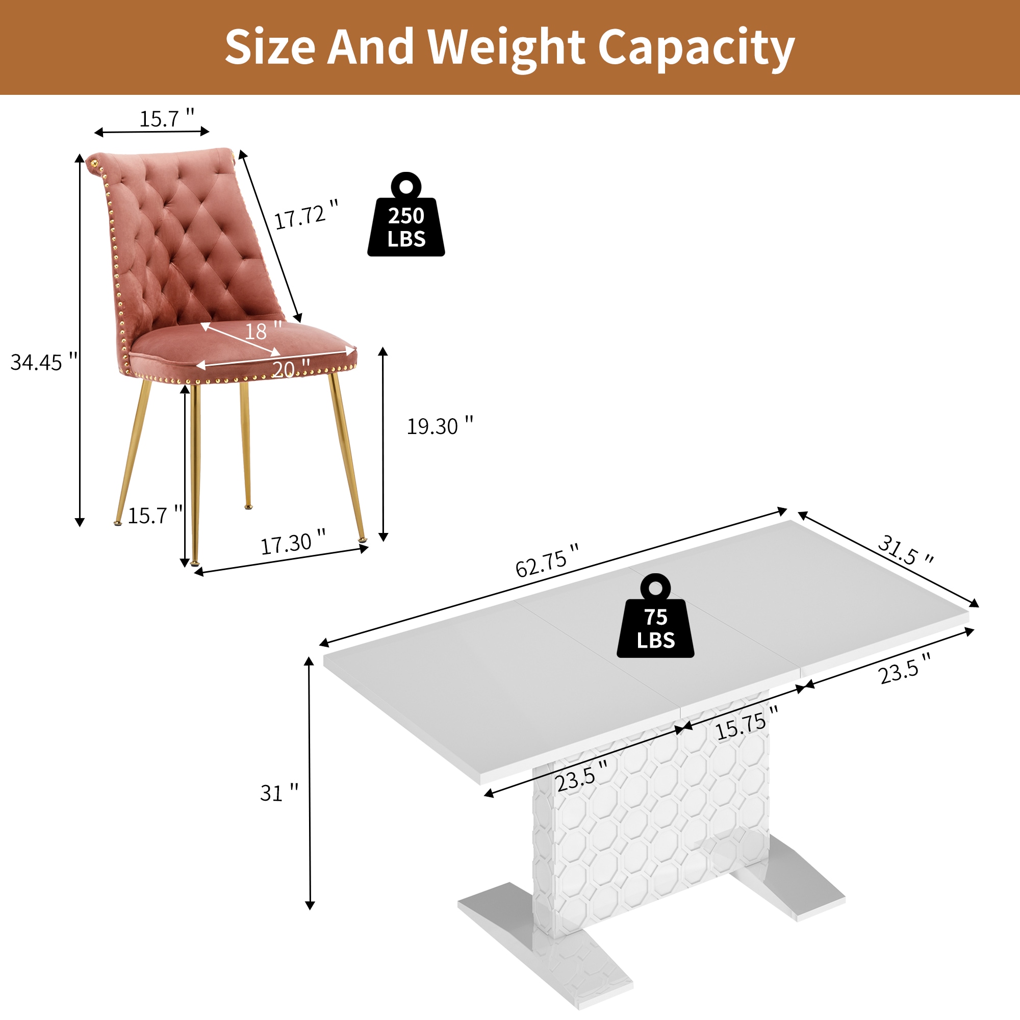 Clihome CL-ST1WH703CBN Dining-Sets - View #7