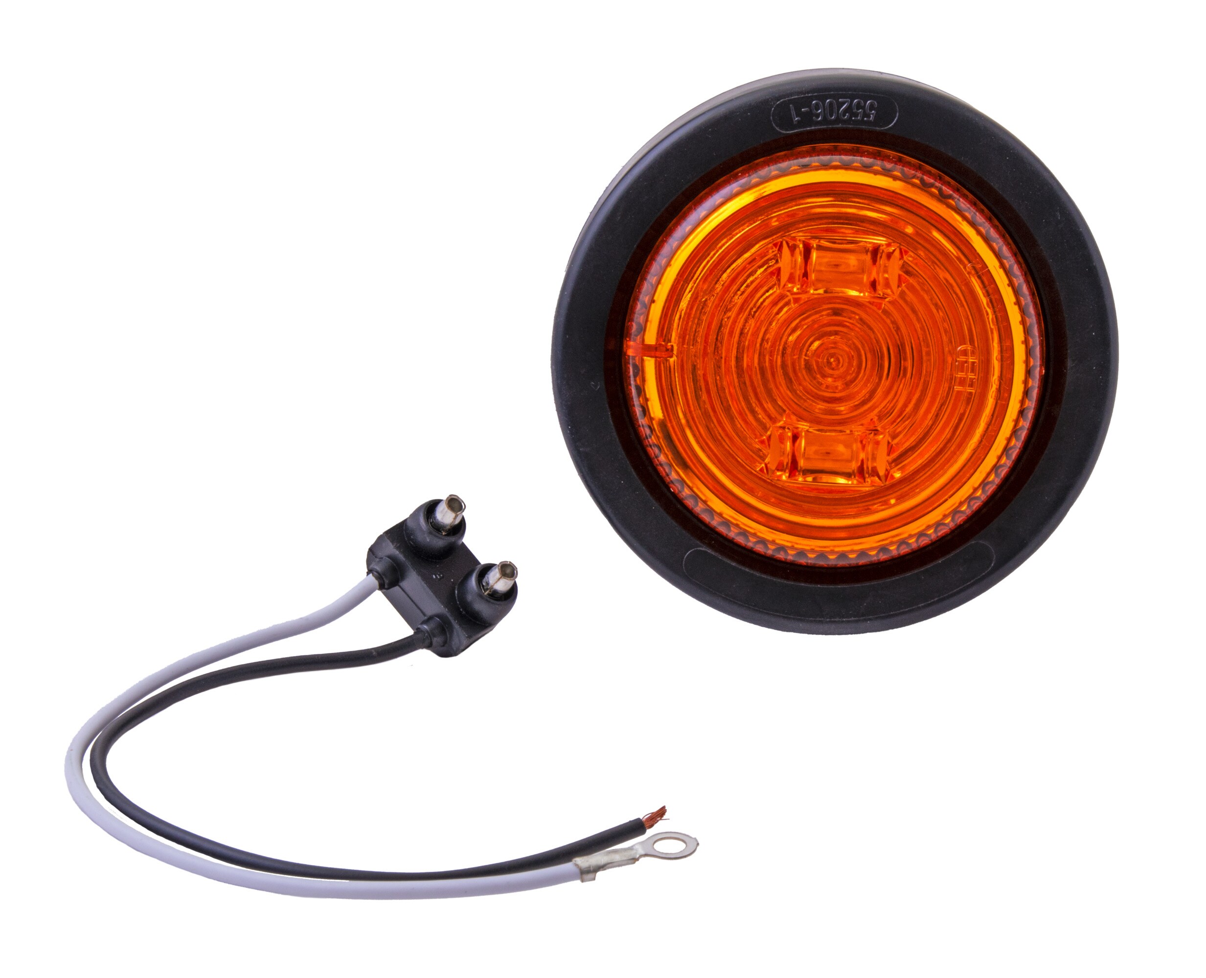 Carry-On Trailer CO-MCL527AK LED Amber 2.5-in Round Sealed Marker/clearance Light