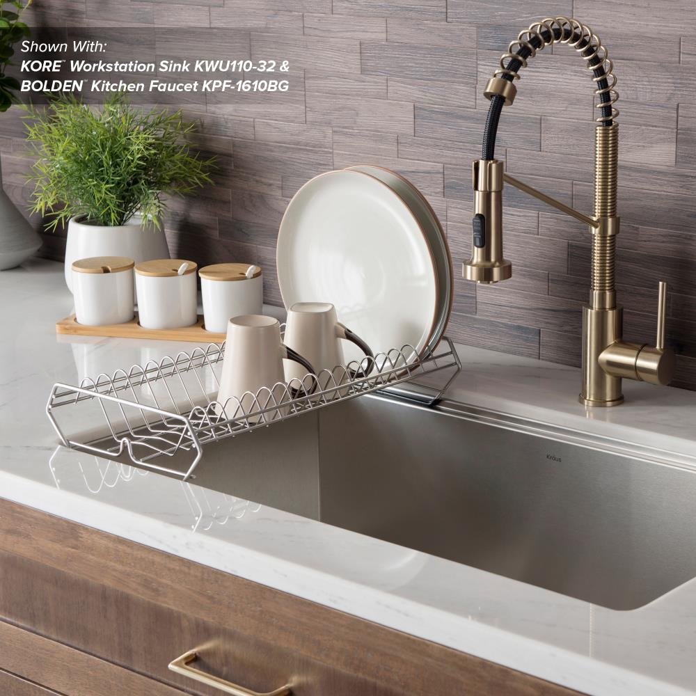Stainless Steel Workstation Kitchen Sink Dish Drying Rack