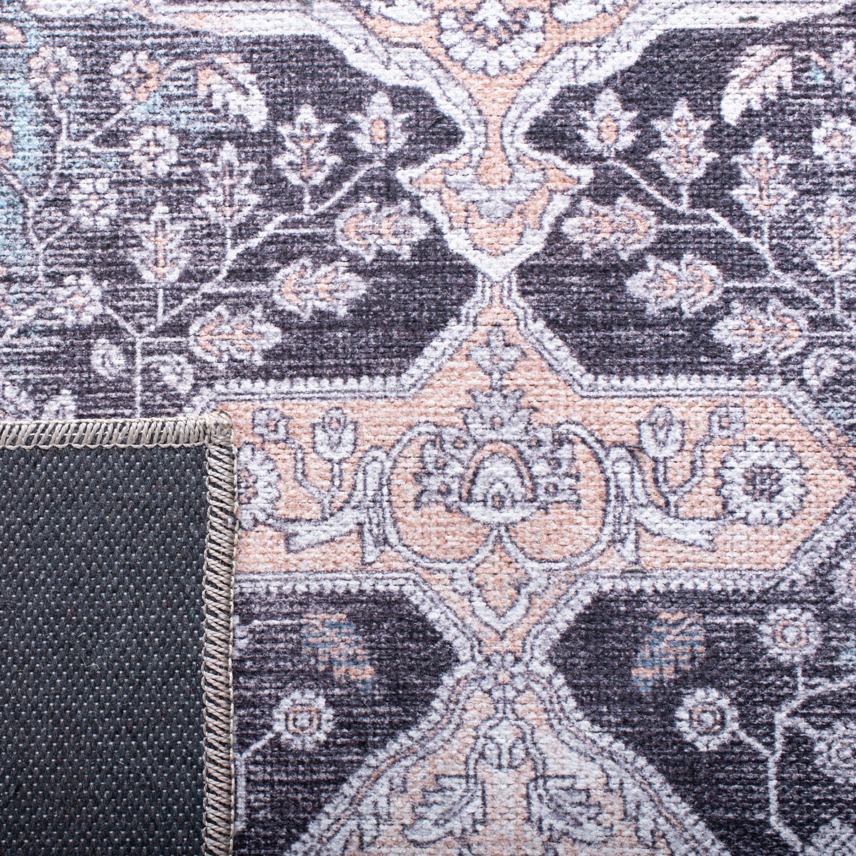 Elysian 9' x 12' Off-White and Light Blue Hand-Knotted Area Rug