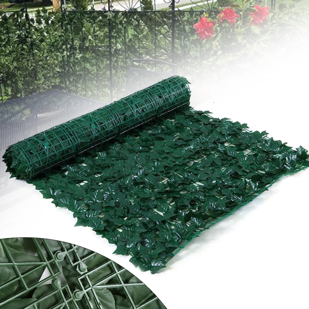 CNCEST HG-ZYLLJM-6416 118-Inches W x 39.4-Inches H Artificial Green Leaf Garden Trellis