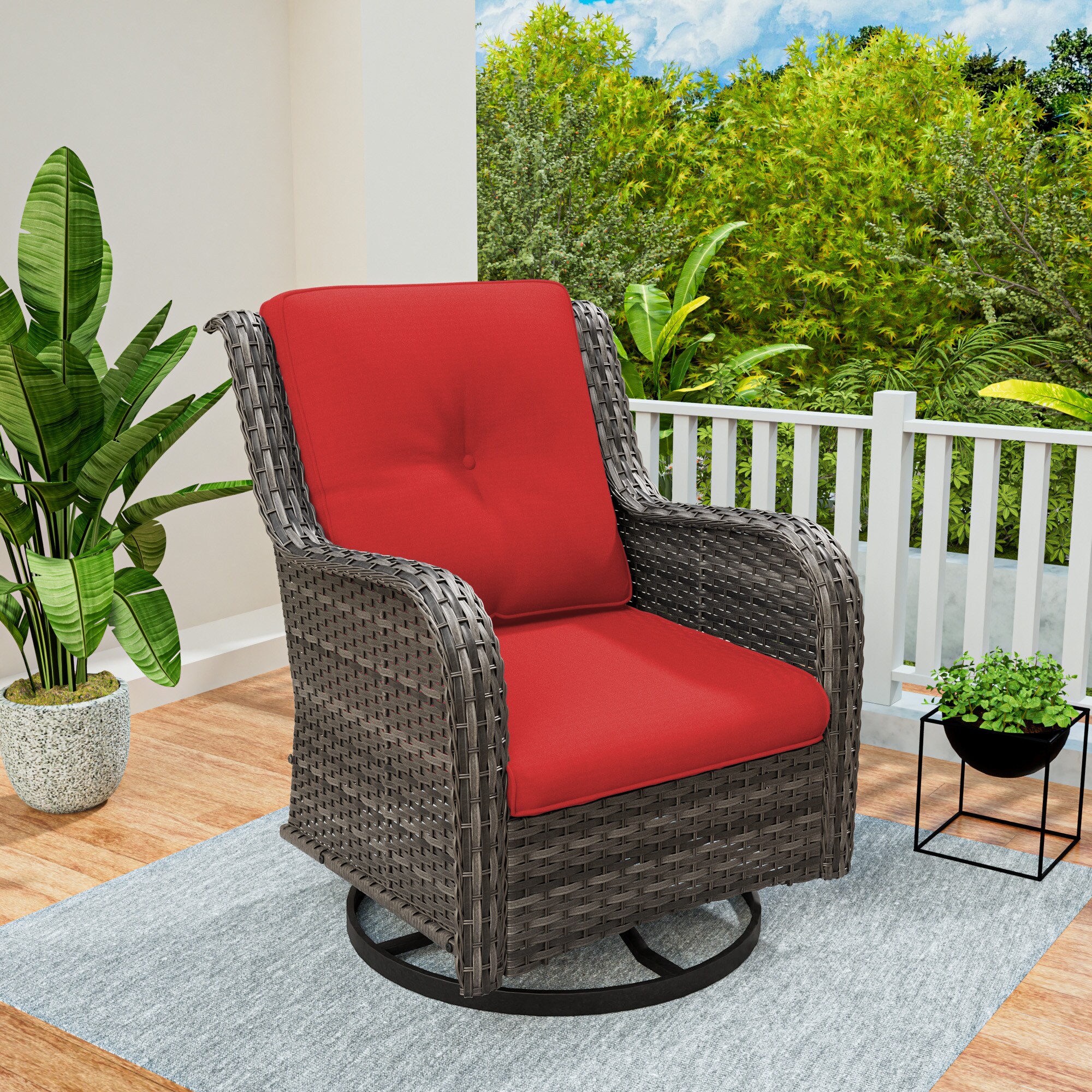 Gardenbee HGL-M81-RED Patio-Chairs - View #8