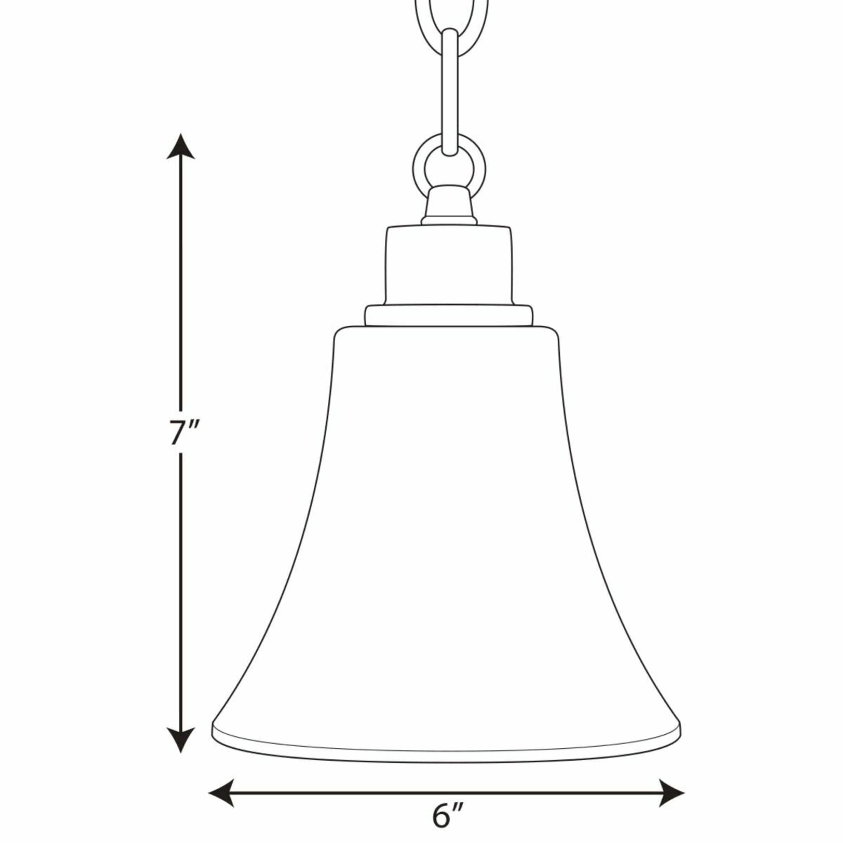Joy Brushed Nickel Mini Pendant with Fluted Glass Shade