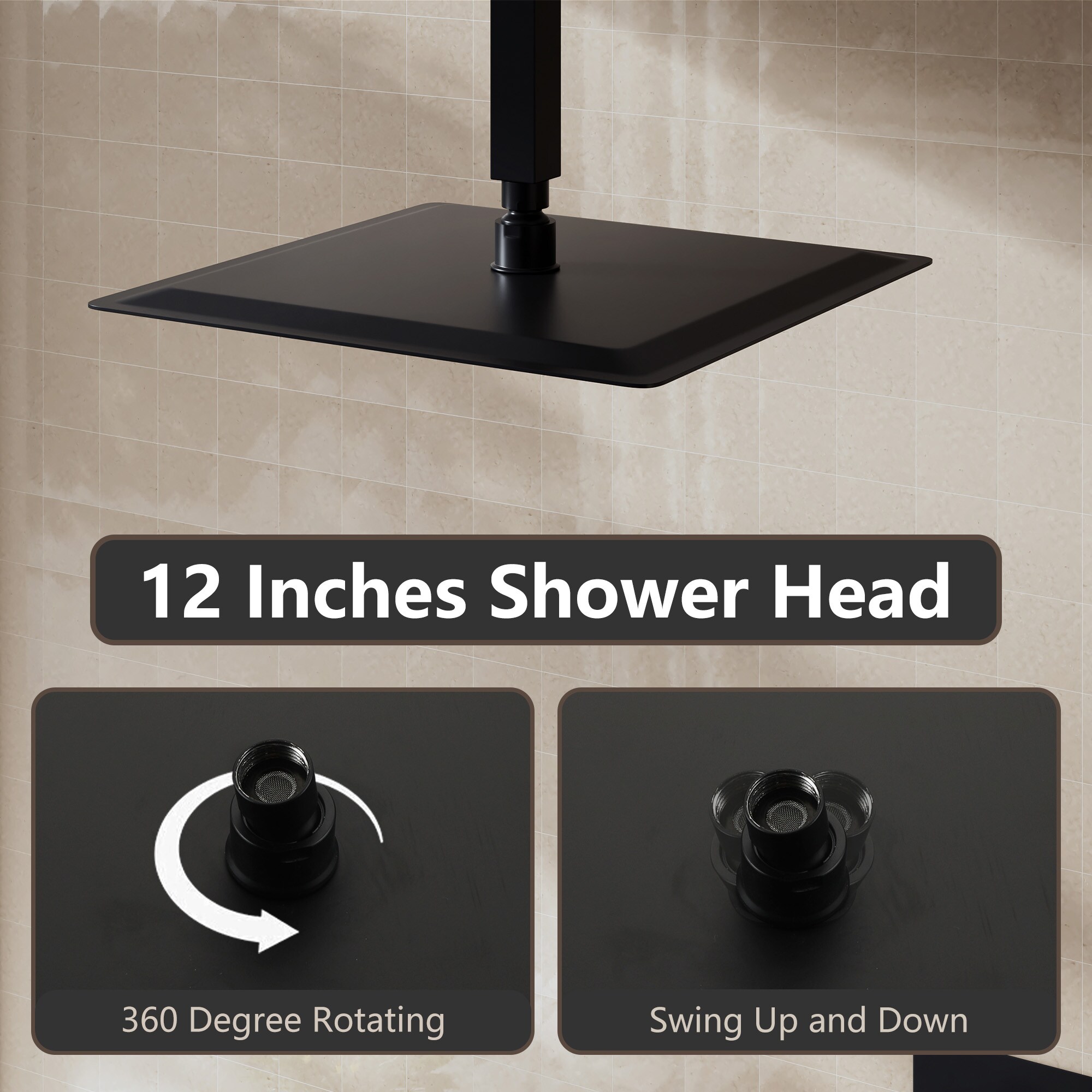 LUCKY ONE MD-RB1205 Fixed-Showerhead - View #8