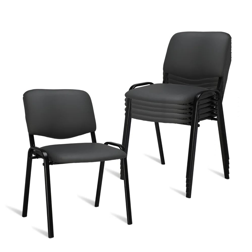 Winado LO1G52003296 Black Traditional Upholstered Reception Chair