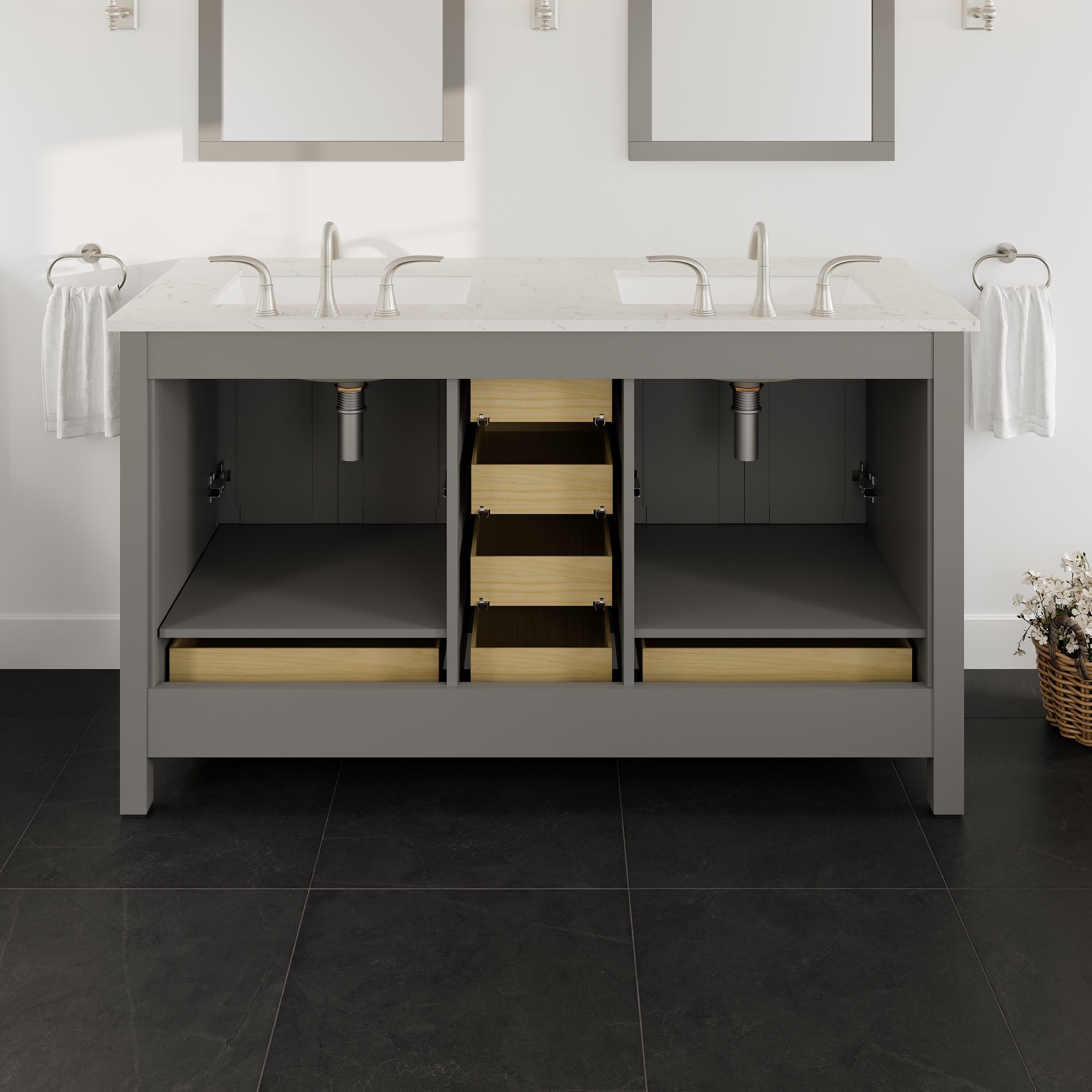 Eviva EVVN412-60GR-Q Bath-Vanity-Combo - View #6