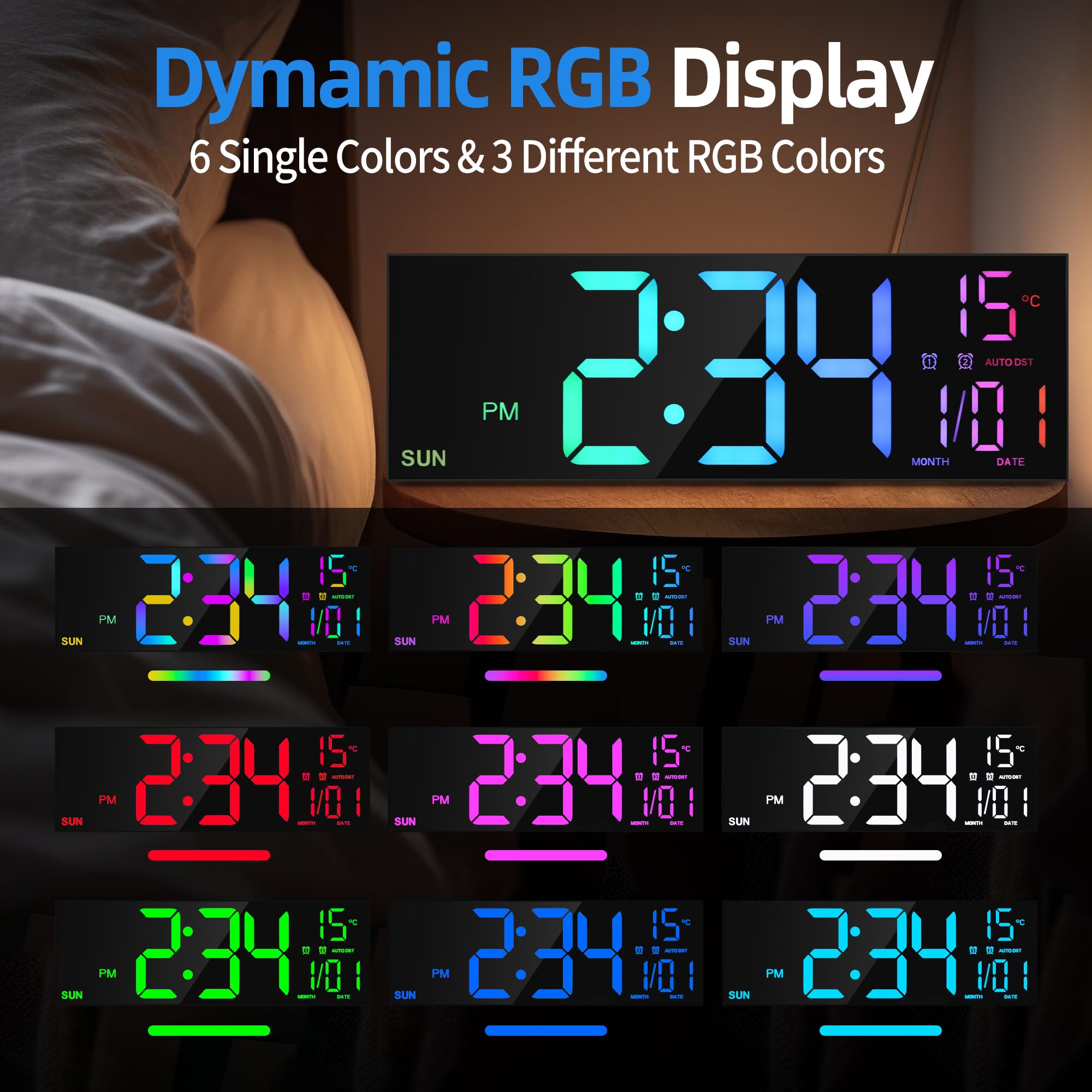 Ahfiwaso LAH0807H440 Indoor-Outdoor-Clocks - View #2
