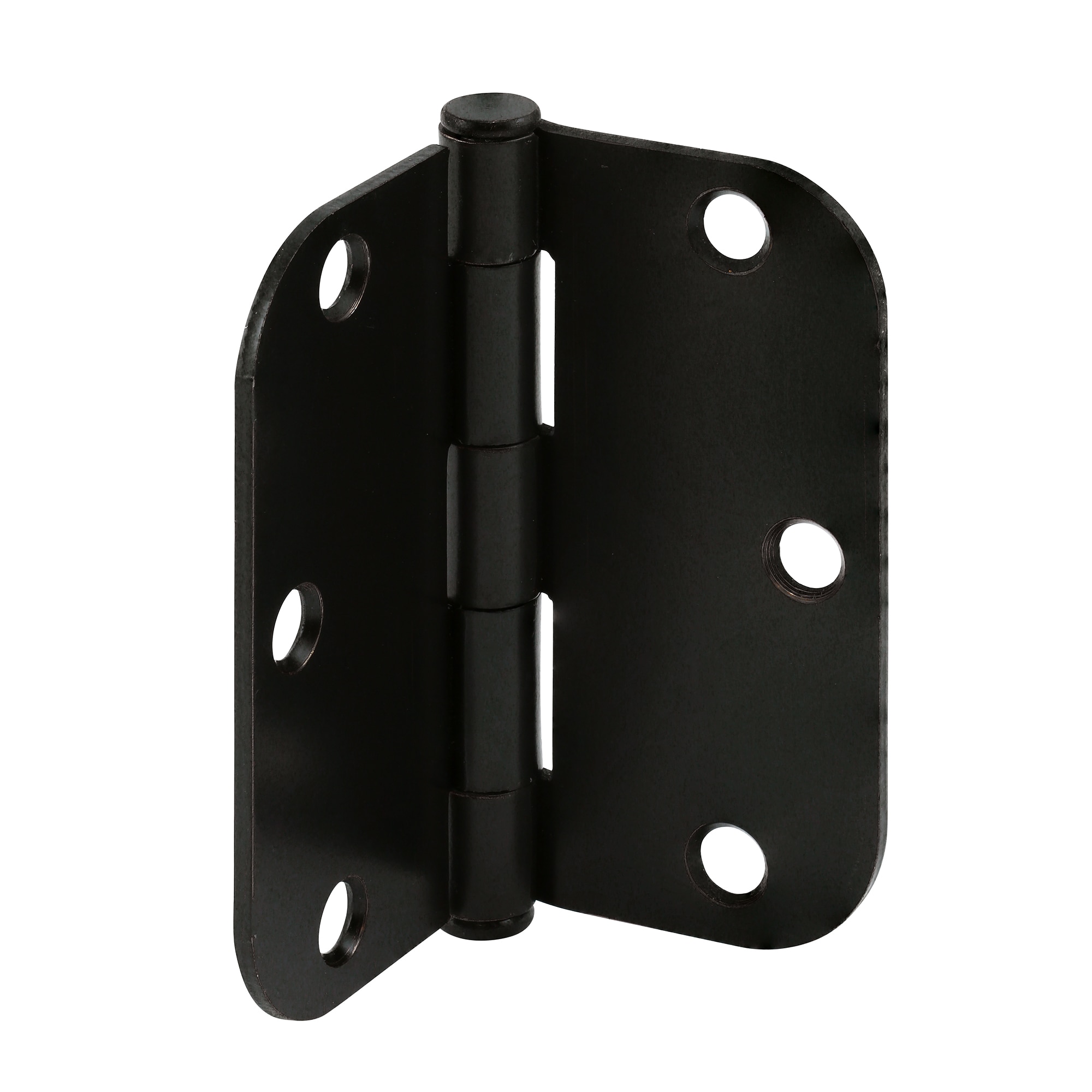 Prime-Line U 1150883 3-1/2-in H x 5/8-in Radius Matte Black Barrel Interior/Exterior Door Hinge 3 -Pack
