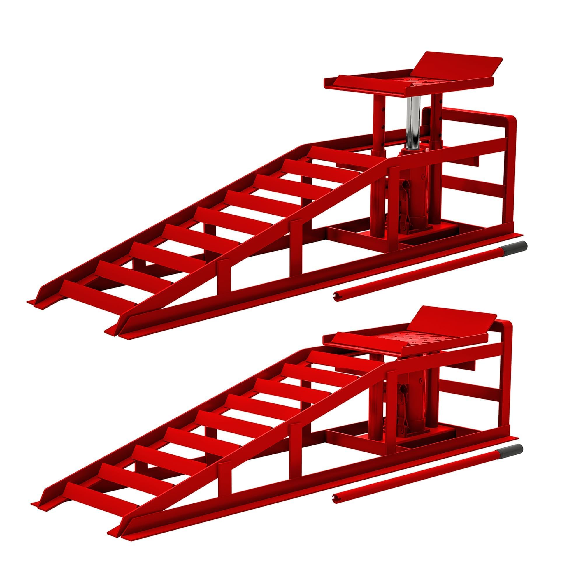Garvee 5 Ton Hydraulic Car Ramp 11000 LB Capacity Heavy Duty Steel Oil ...