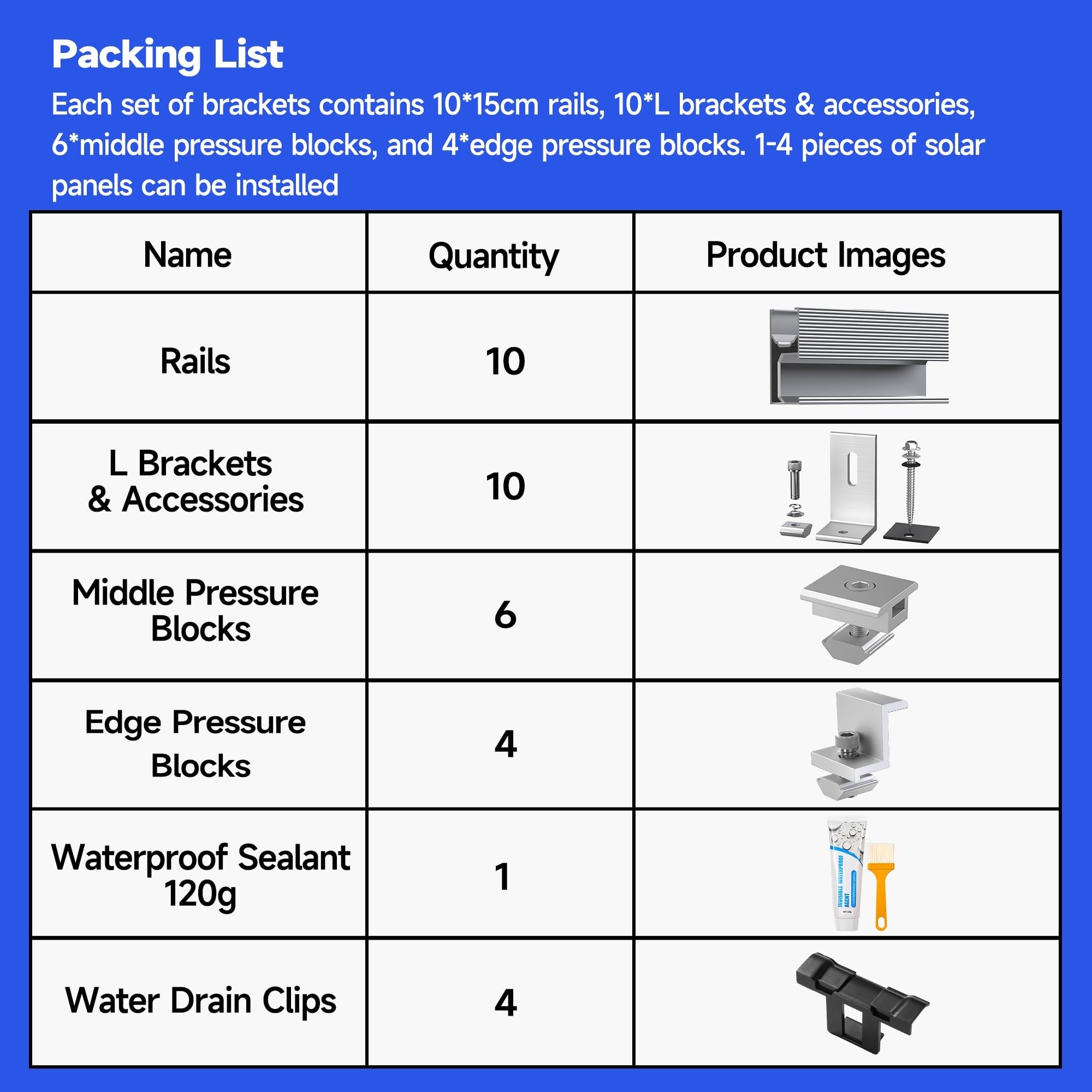 Misopily LMS0421R17 Solar-Roof-Mount-Hdw - View #3