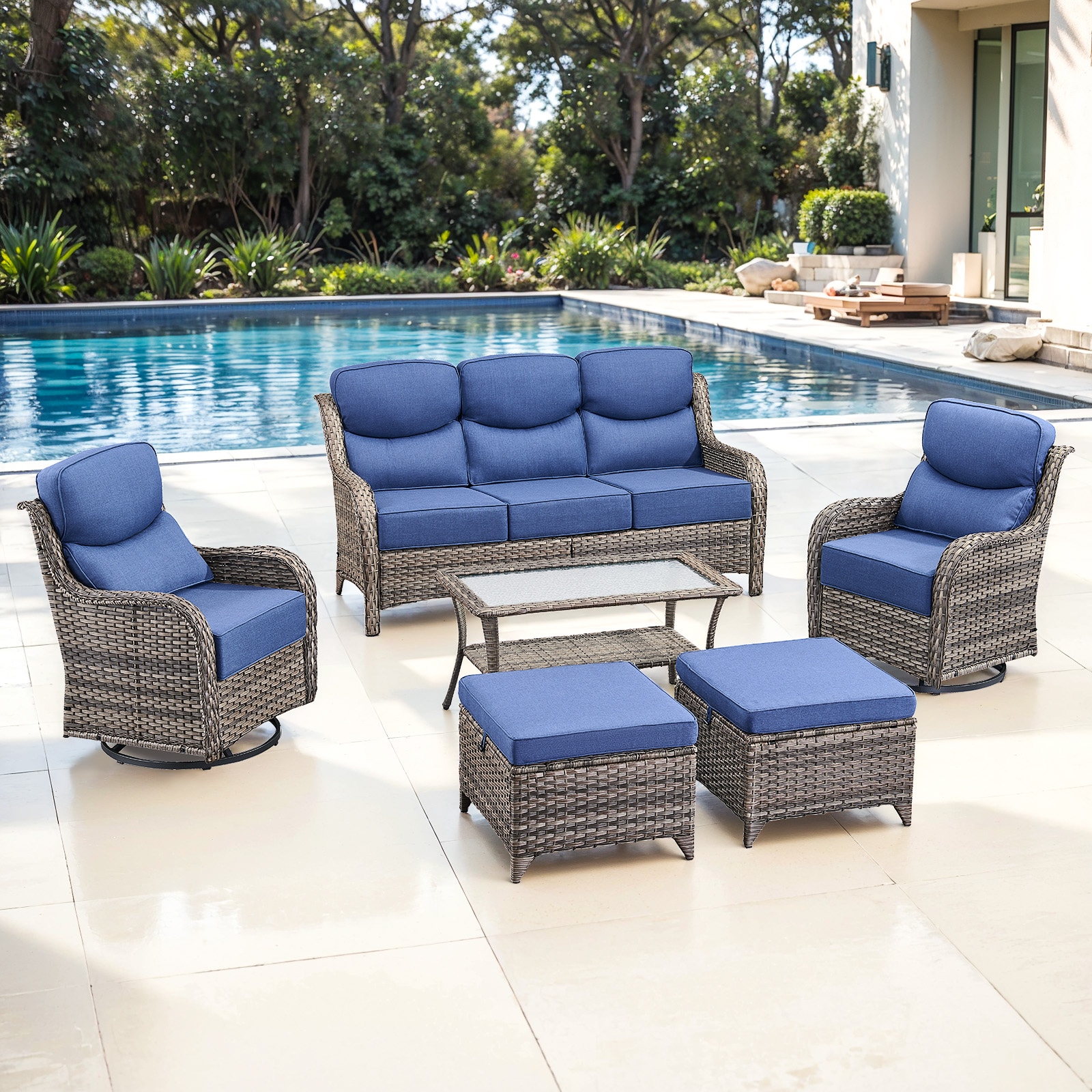 Pocassy PJJHXL01524-1 Patio-Conversation-Sets - View #2