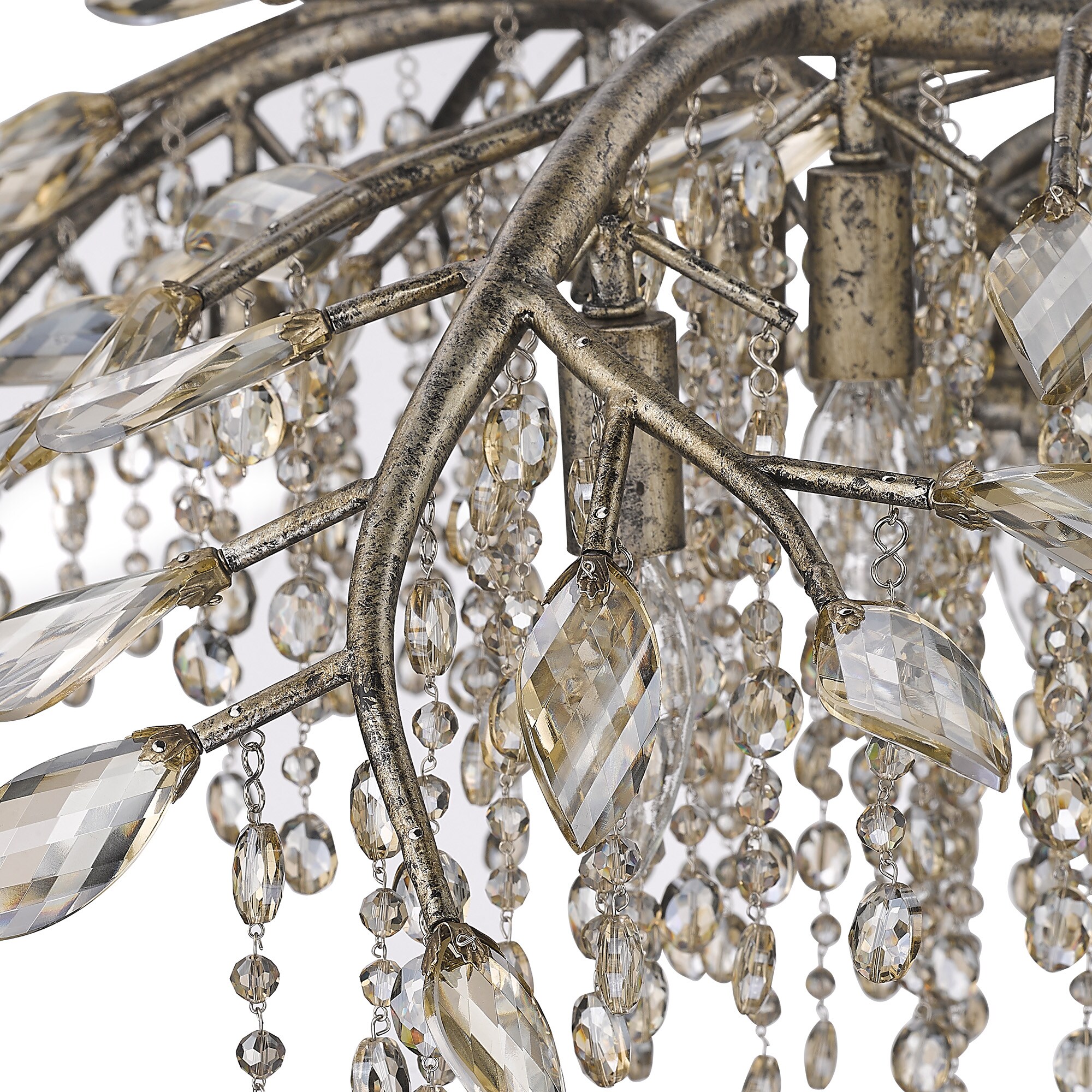 Autumn Twilight Mystic Gold 24-Light Crystal Chandelier
