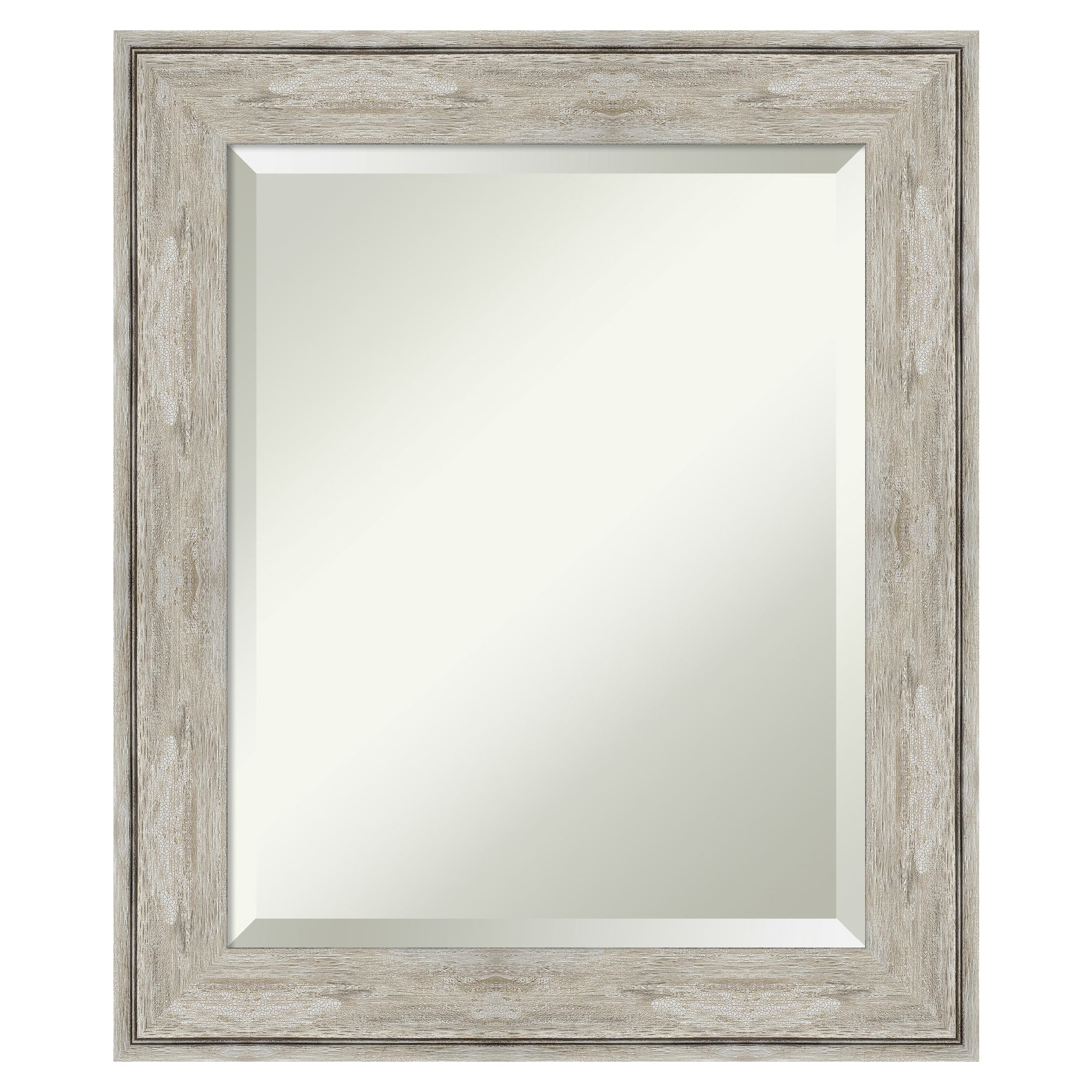 Amanti Art A17005479910 Crackled Metallic 21-Inches W x 25-Inches H Rectangle Crackled Metallic Framed Wall Mirror