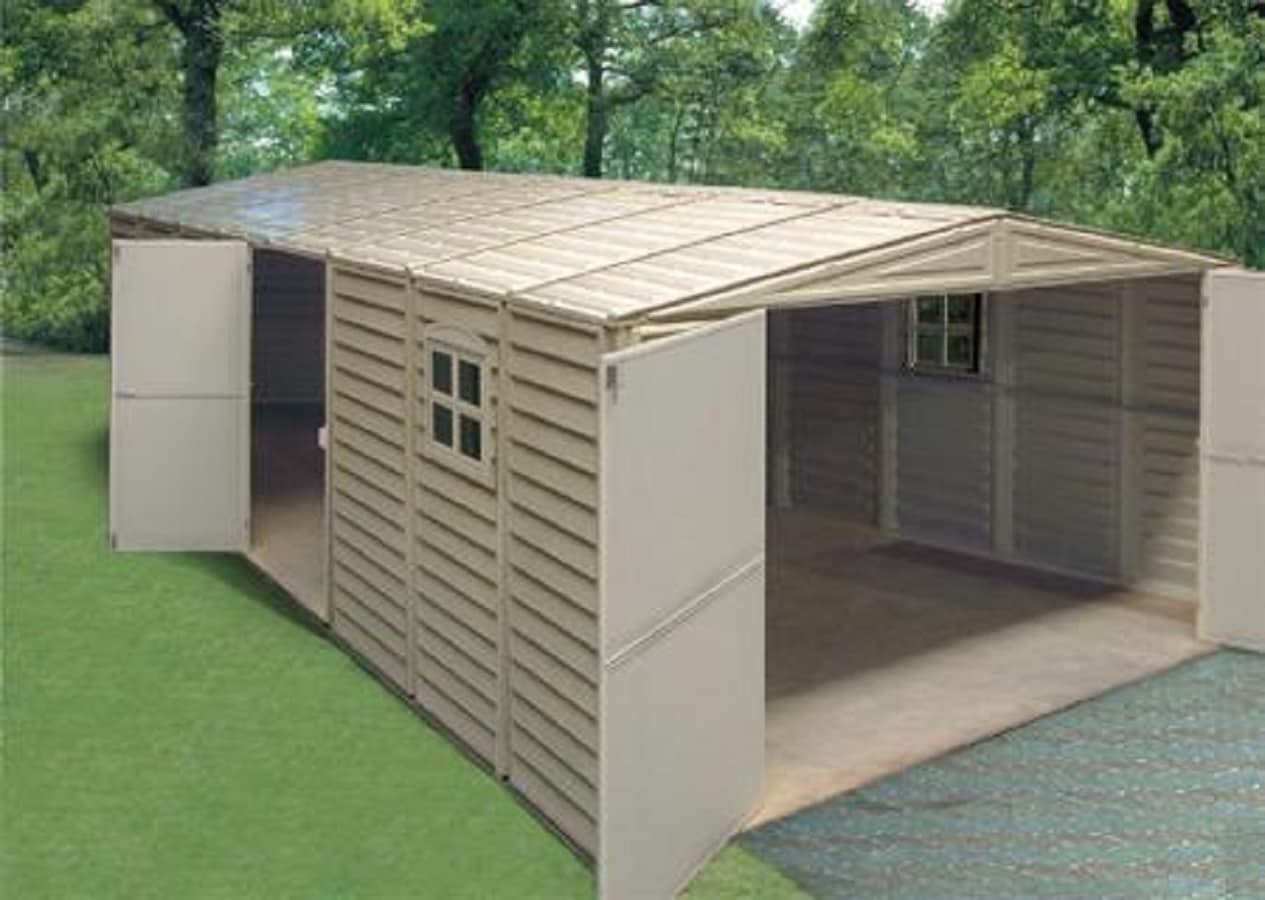 Duramax Building Products 10 Ft X 20 Ft Vinyl Garage Storage Shed In ...